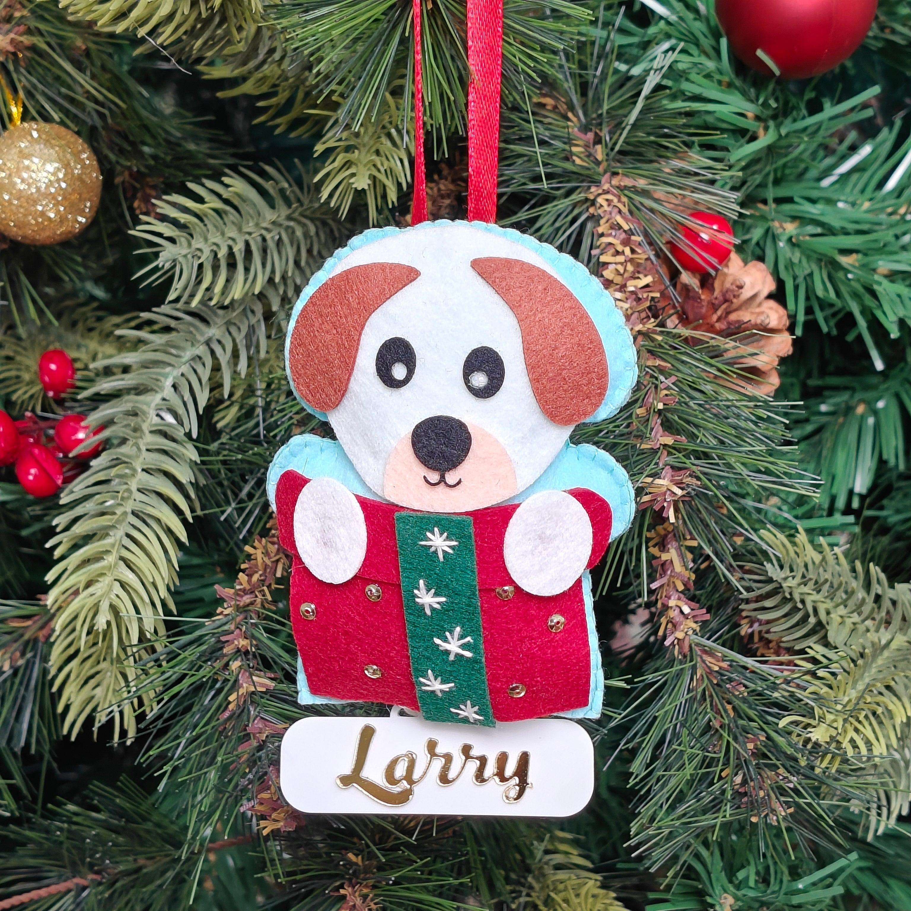 Personalised Festive Paw Buddy Ornament
