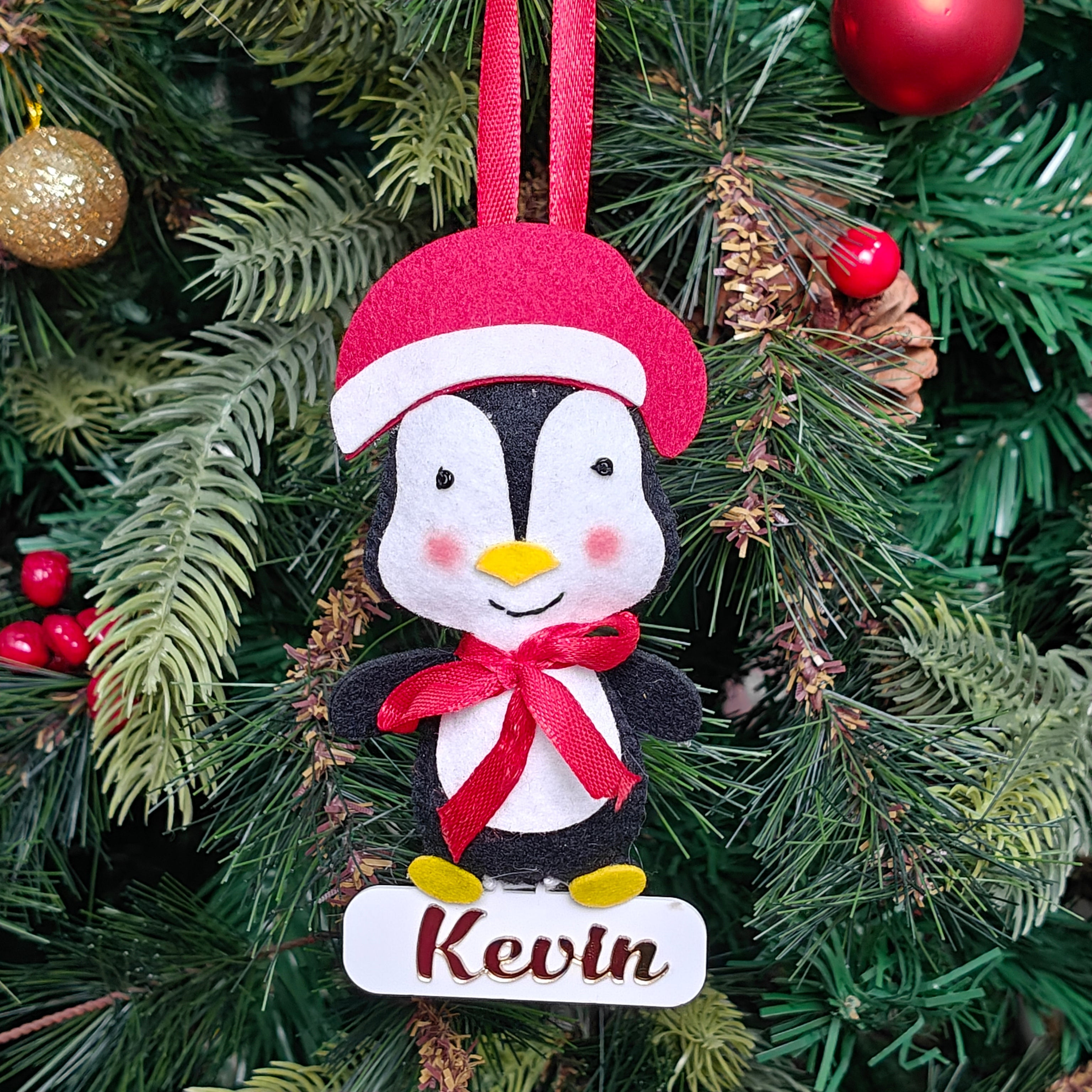 Personalised Penguin Joy Ornament