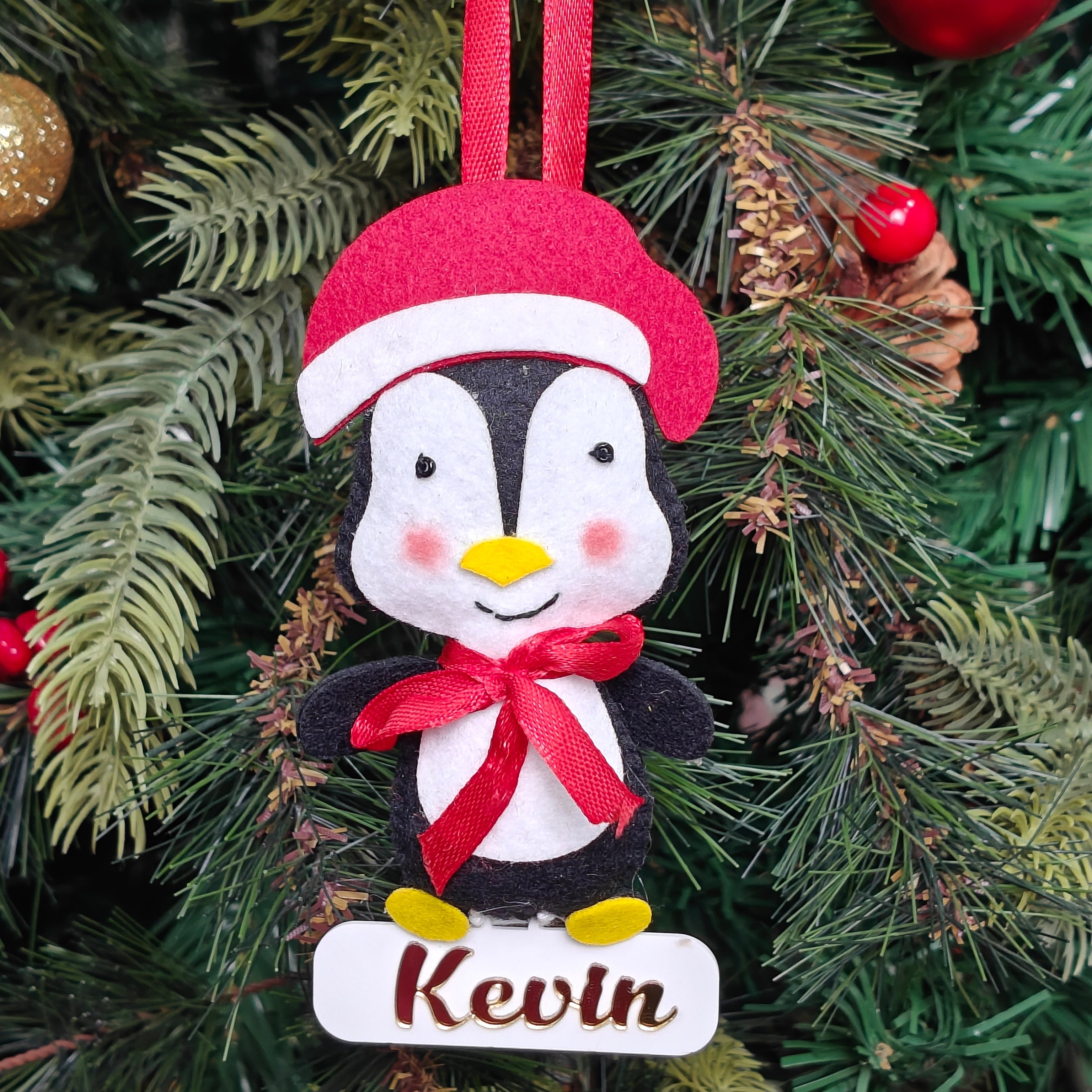 Personalised Penguin Joy Ornament