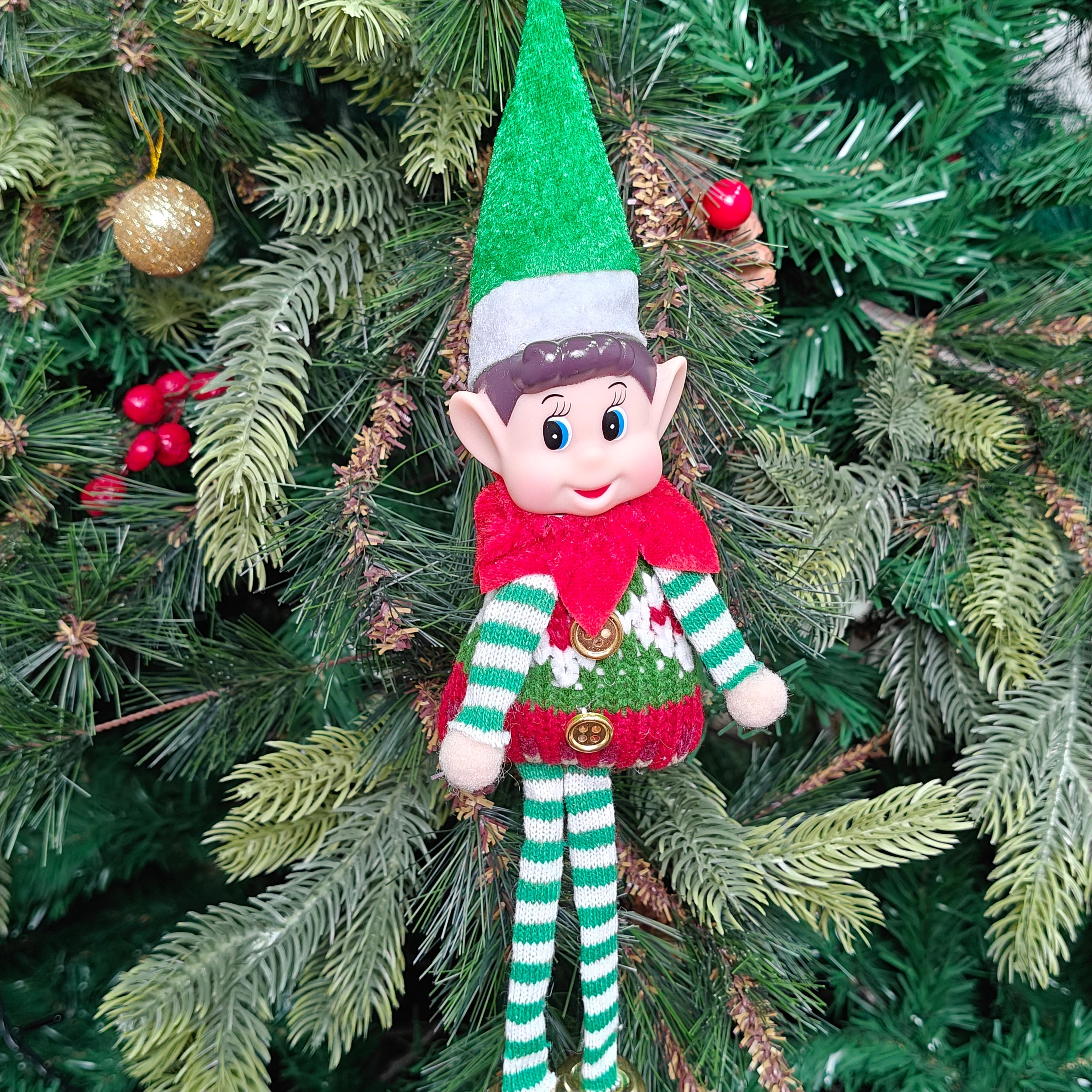 Candy Cane Elf – Emerald