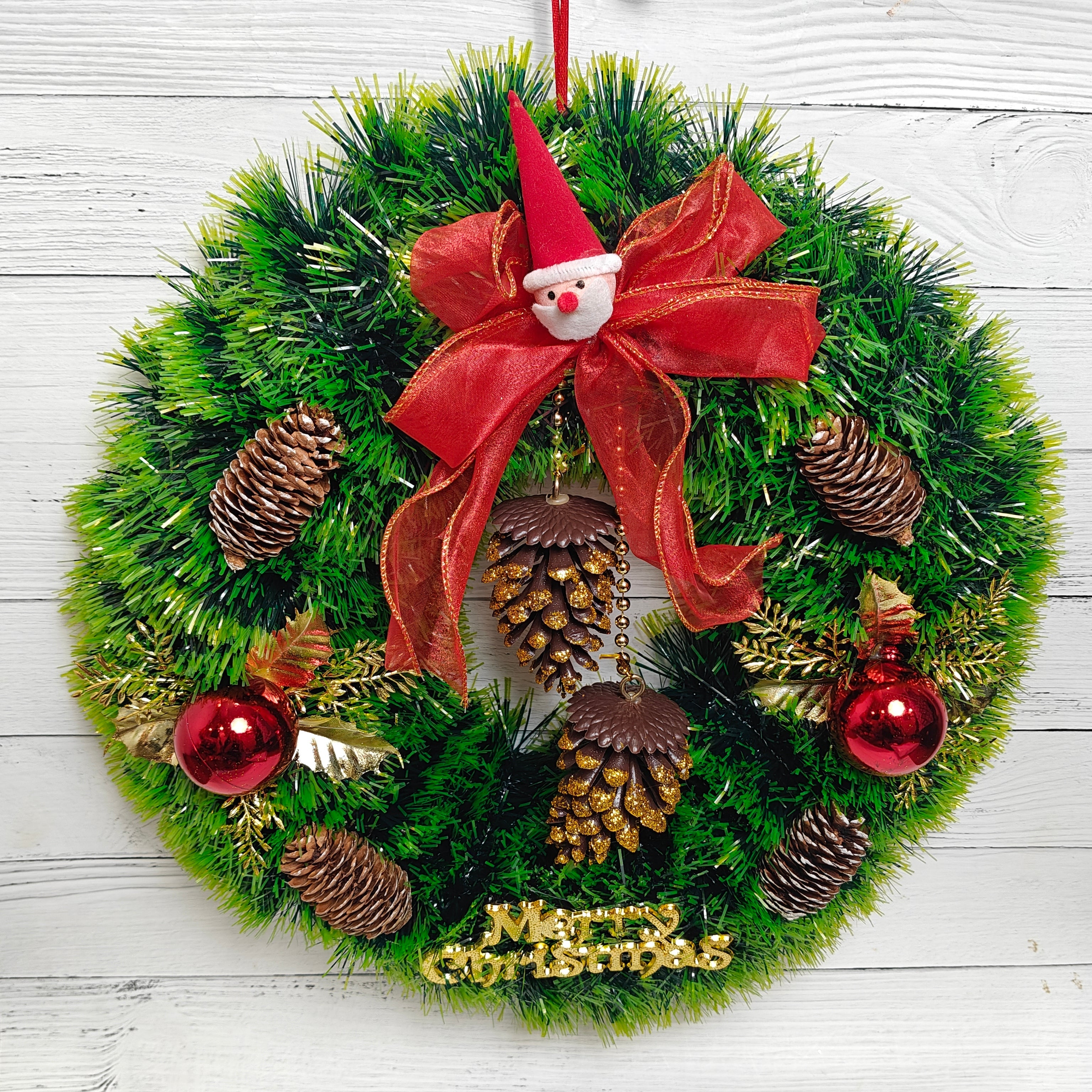 Crimson Charm Wreath