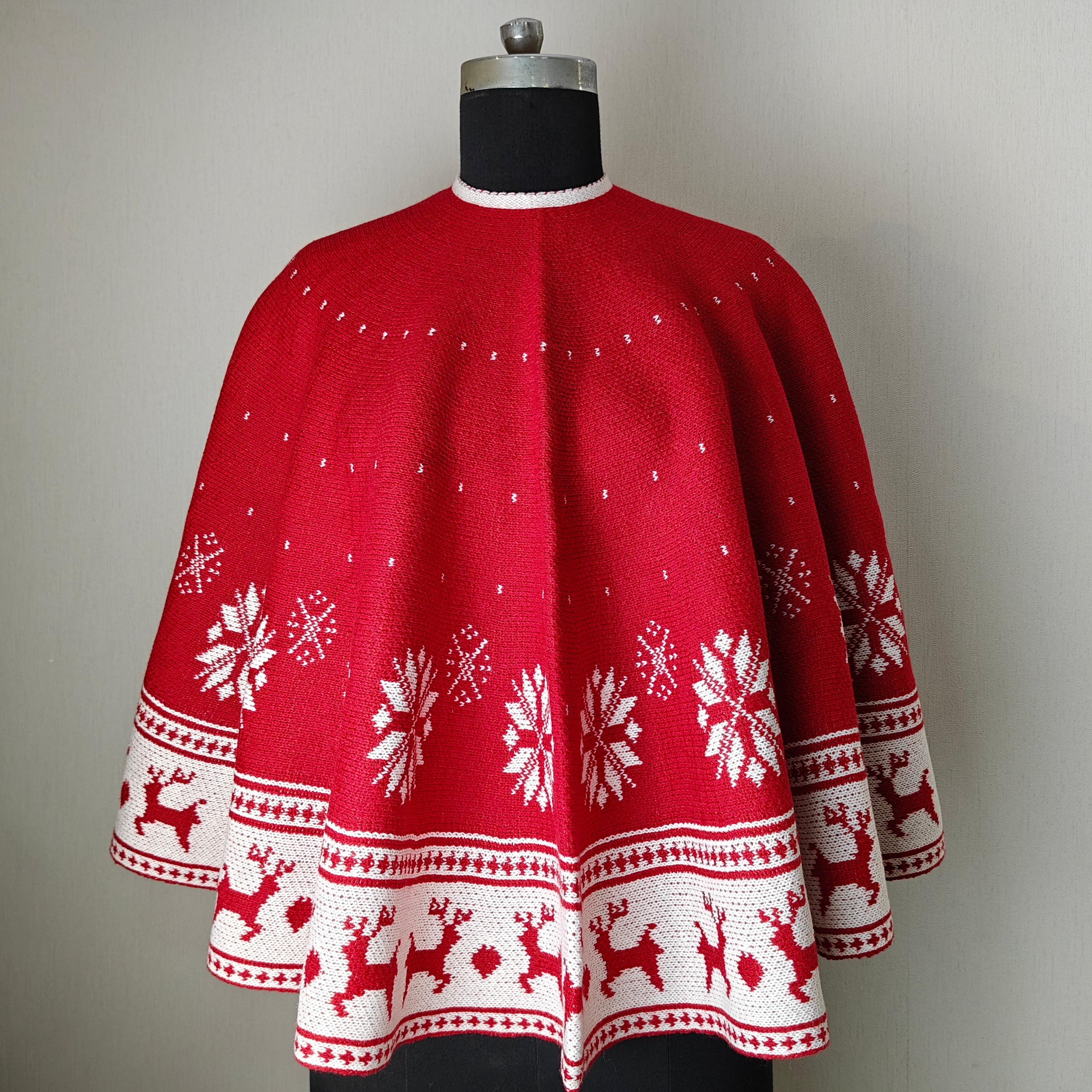 50'' Tree Skirt -to-Cape – Nordic Snowflakes