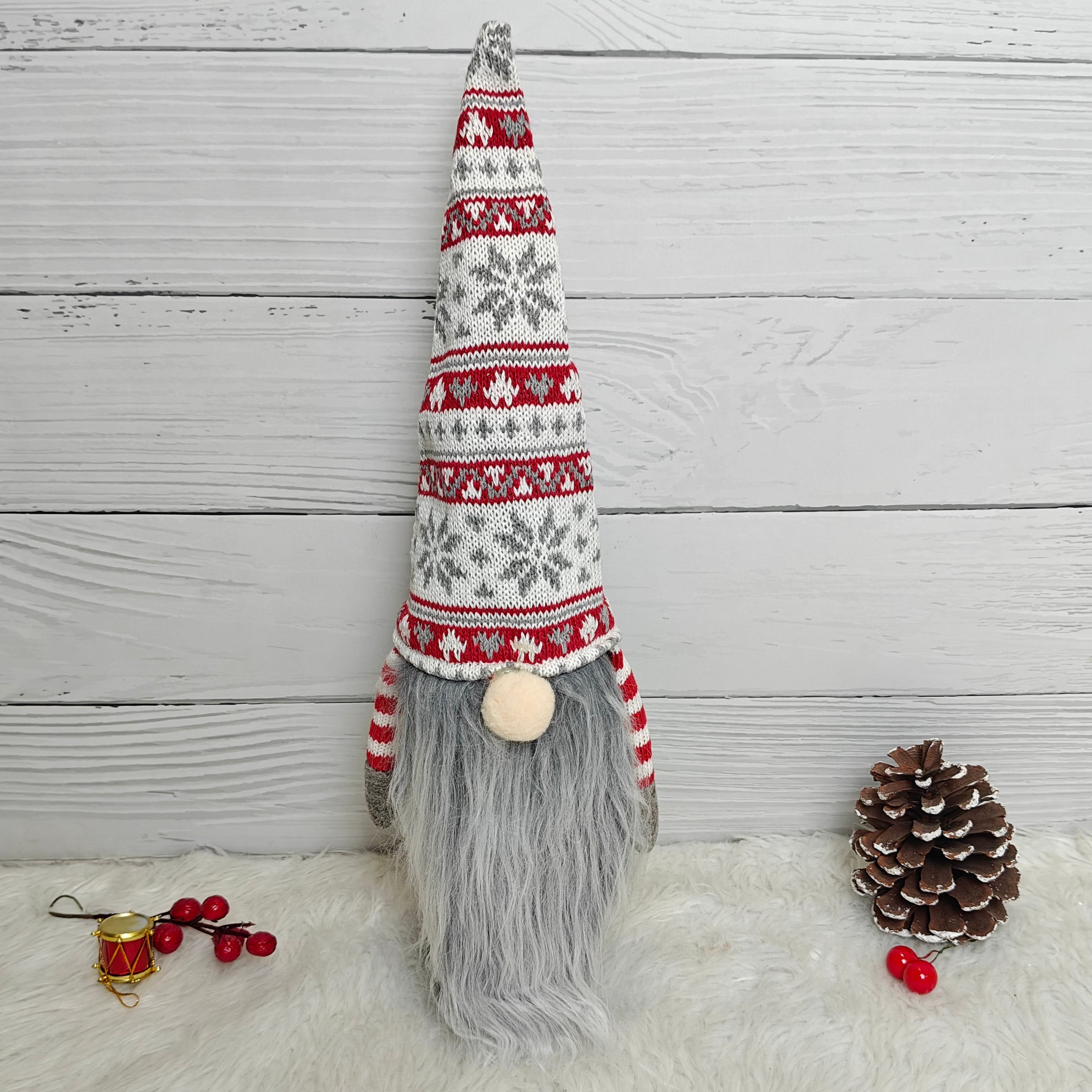 Nordic Knit Gnome Wine Bottle Covers - Set of 2