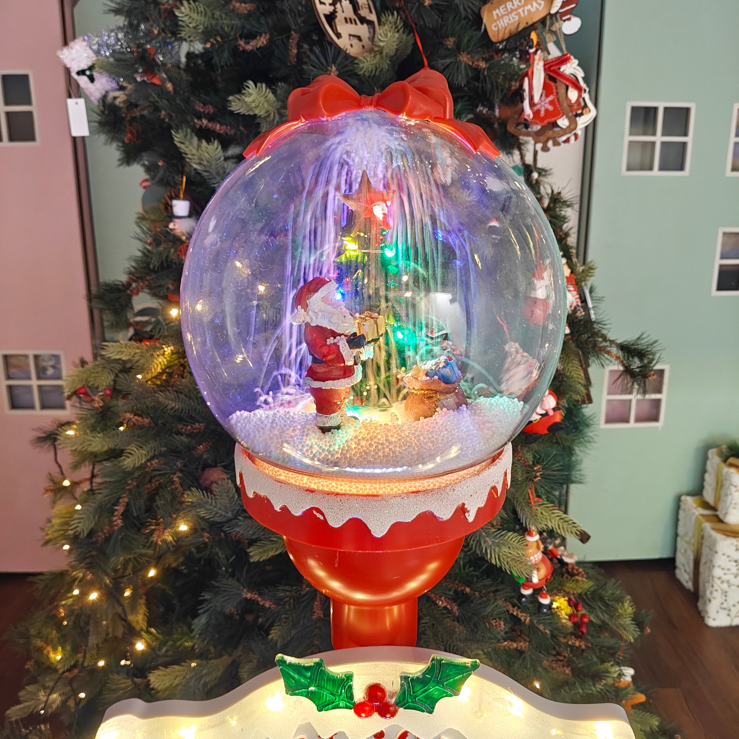 Light-Up North Pole Signpost