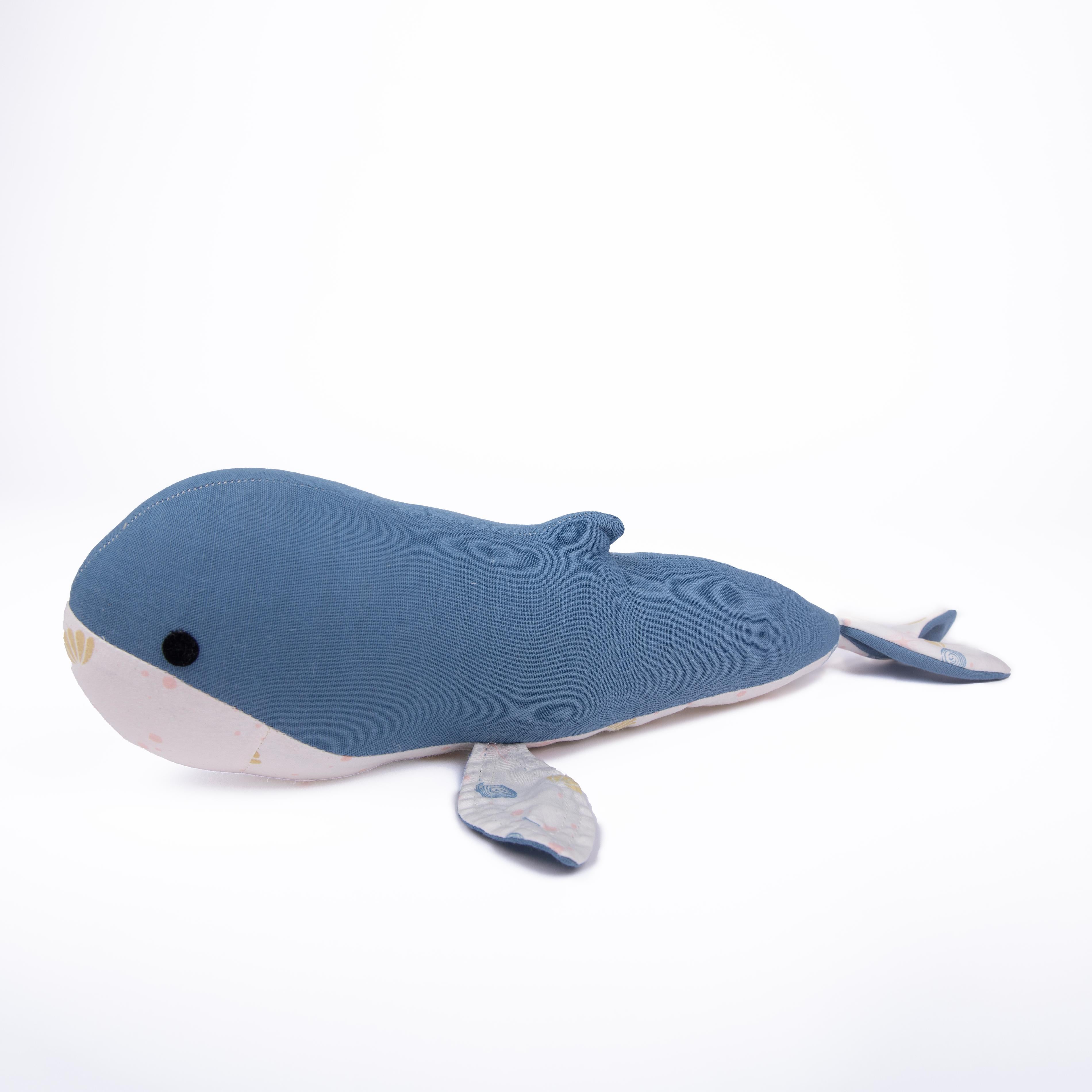 Organic Cotton & Naturally Dyed Soft Toy | Kaia the Whale