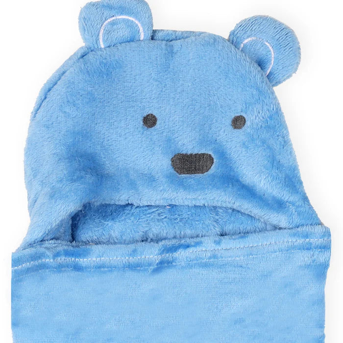 Bear Hooded Fur Blanket