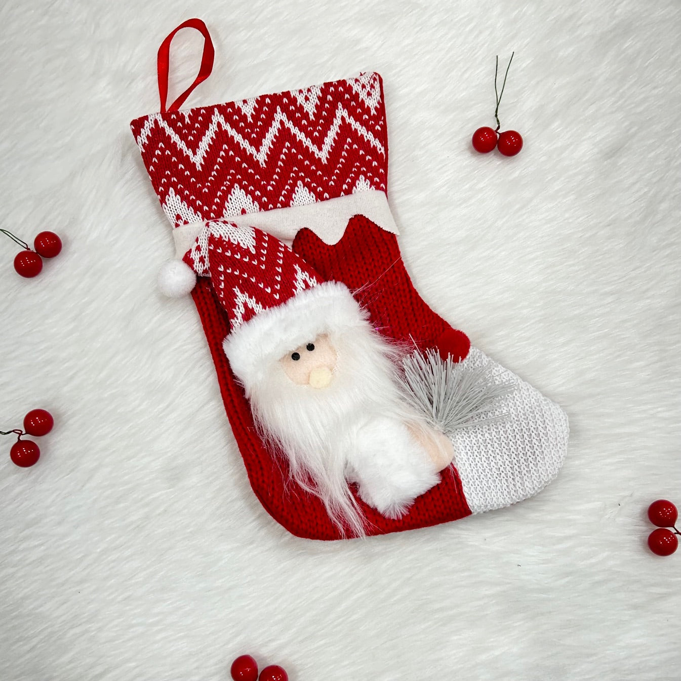 Crochet Comfort Mini Stocking (Santa)