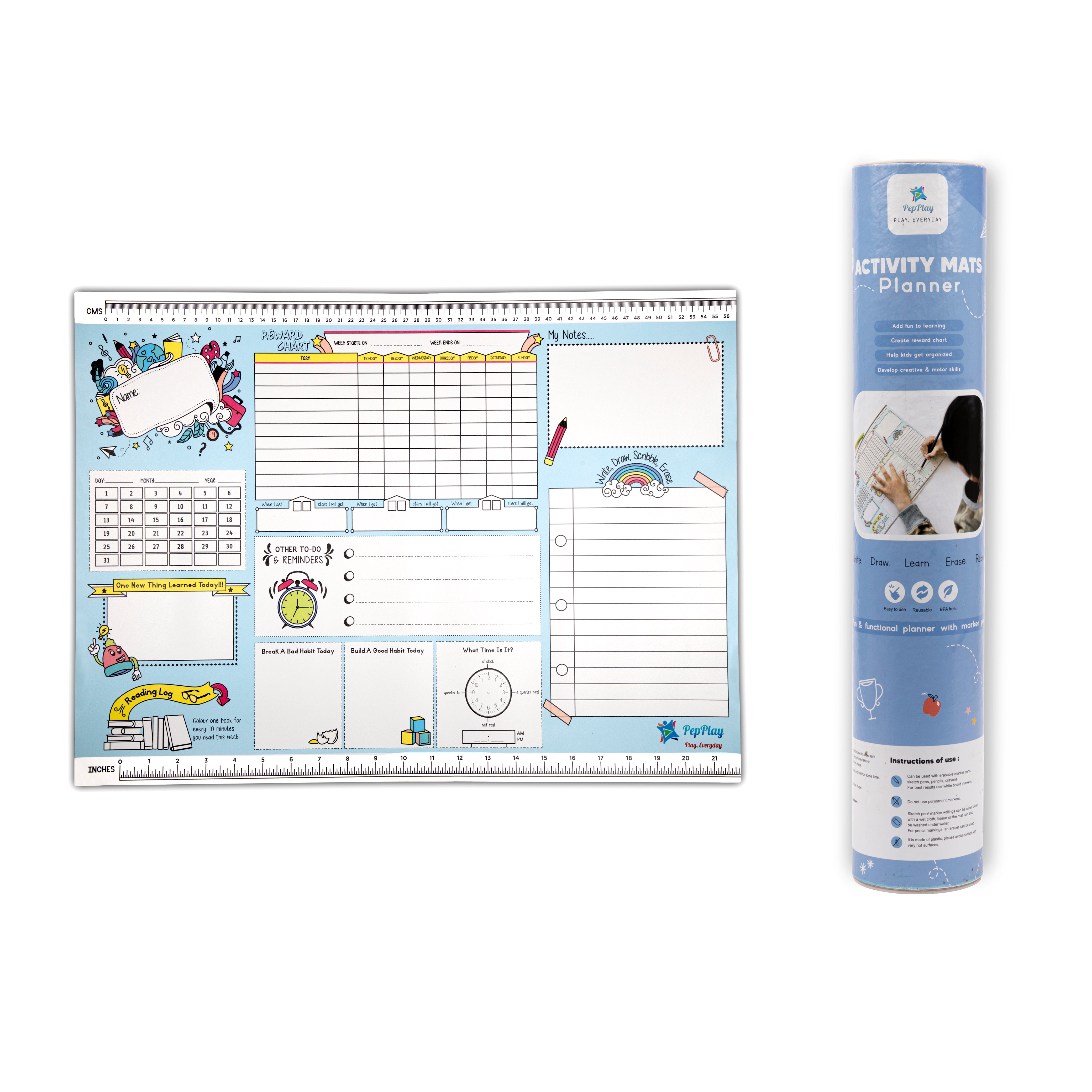 Pepplay Activity Planner - Blue