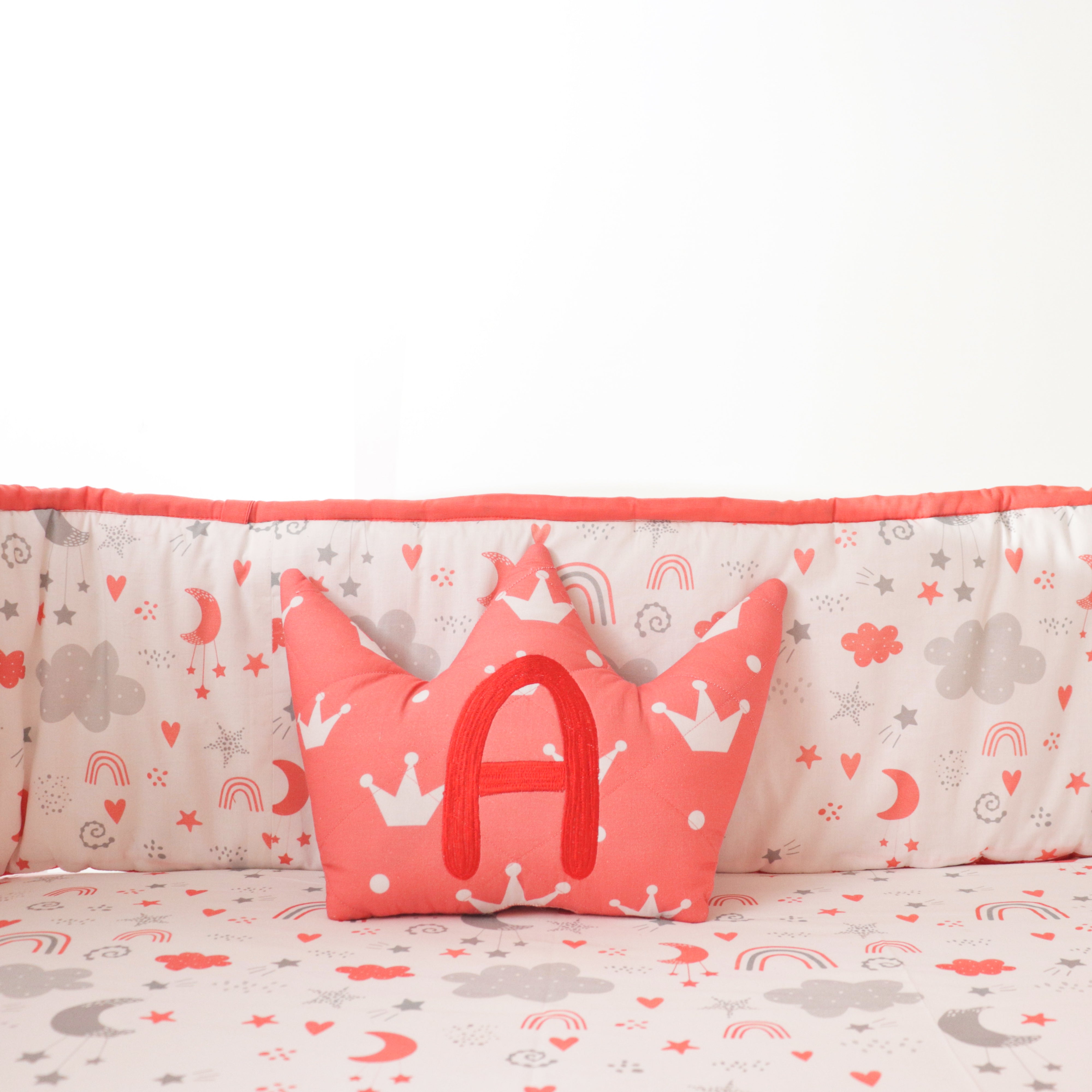 Crown Decor Cushion & Diwali Bodysuit Gift Set