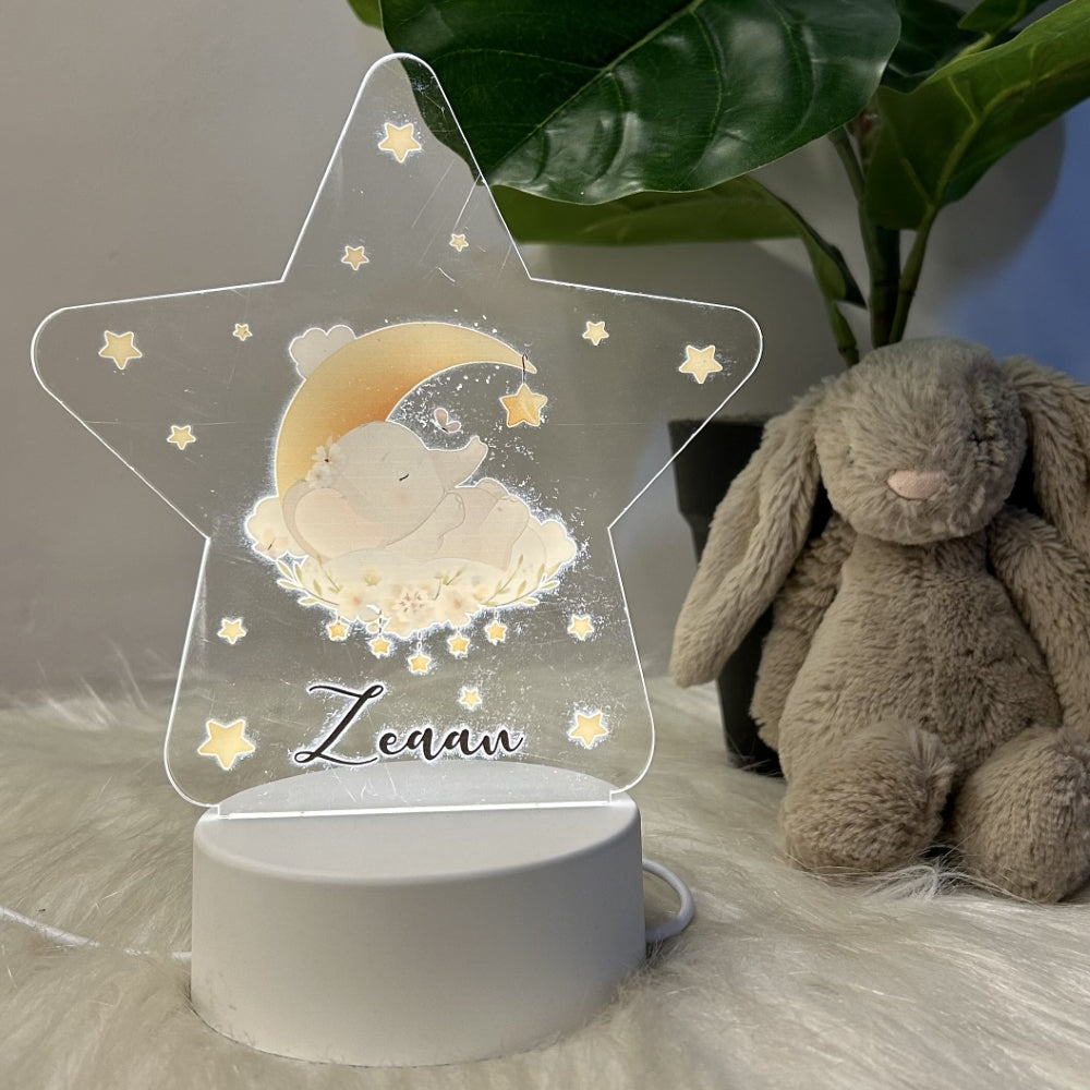 Acrylic LED Night Lamp- Star Ellie