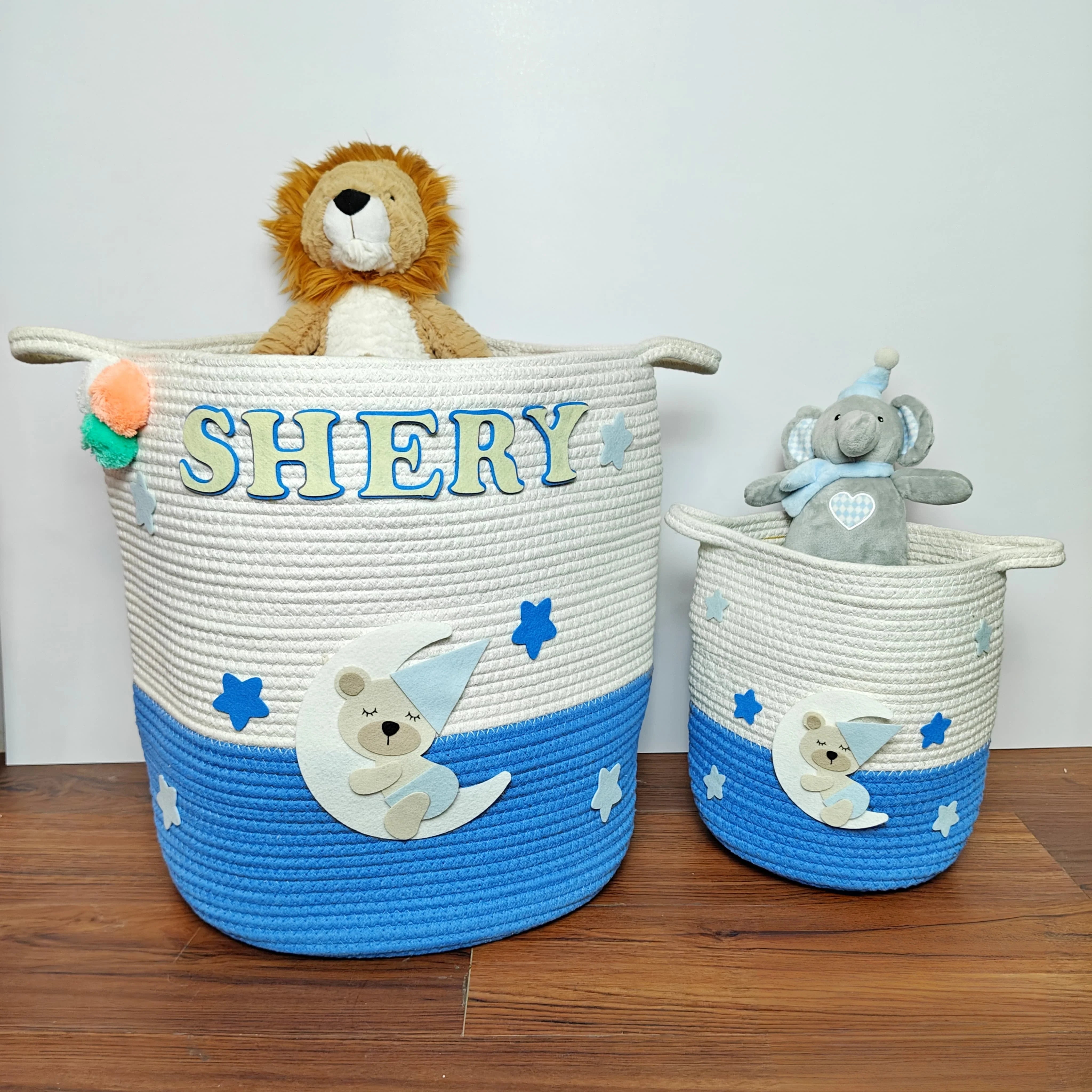 Jute Cotton Storage Basket