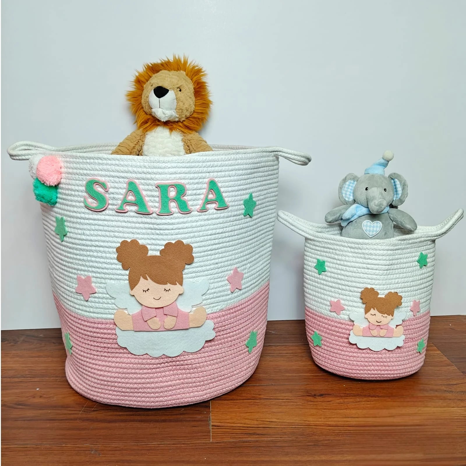 Jute Cotton Storage Basket