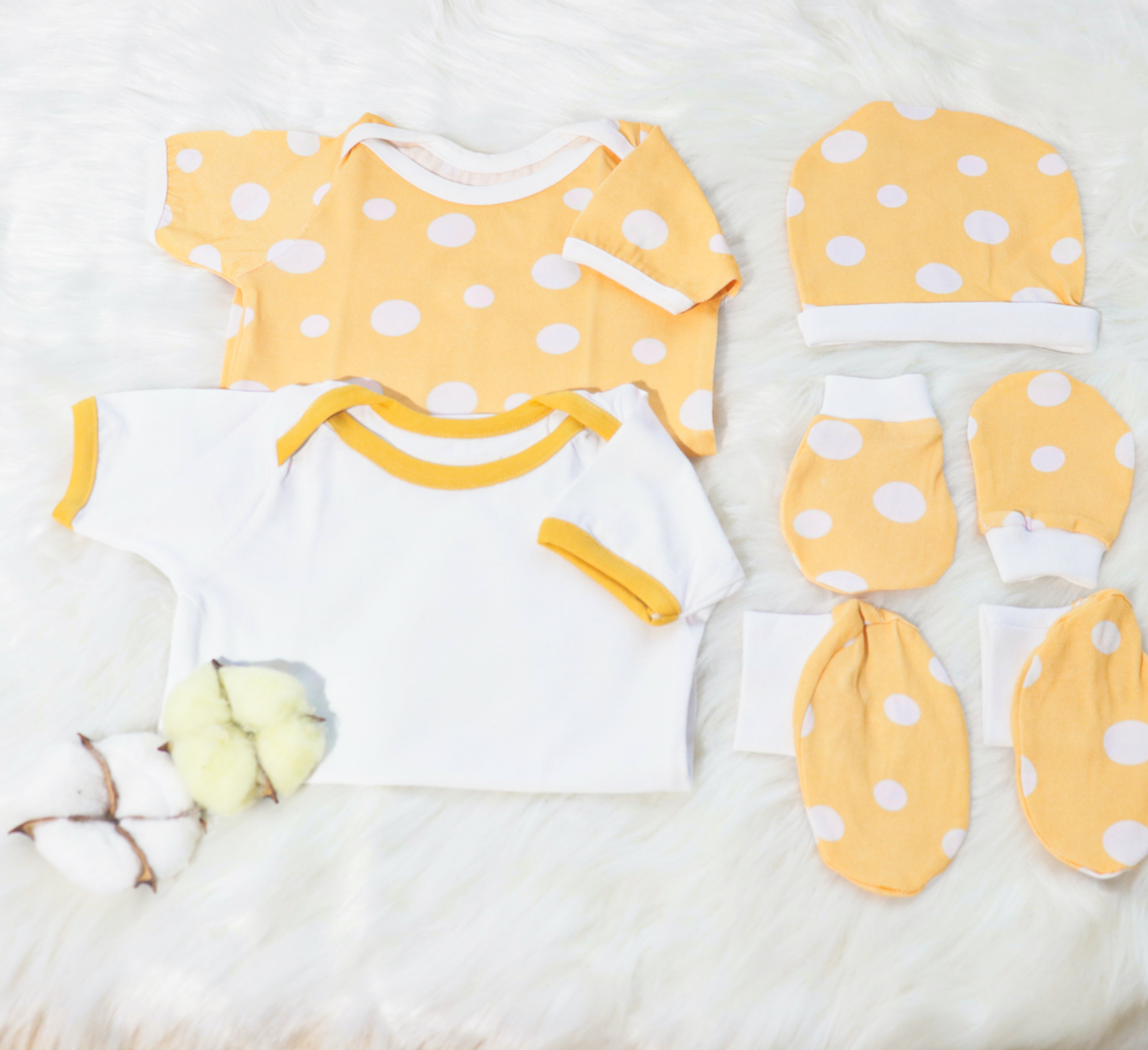 Cute Polka - Newborn Bodysuits Bundle