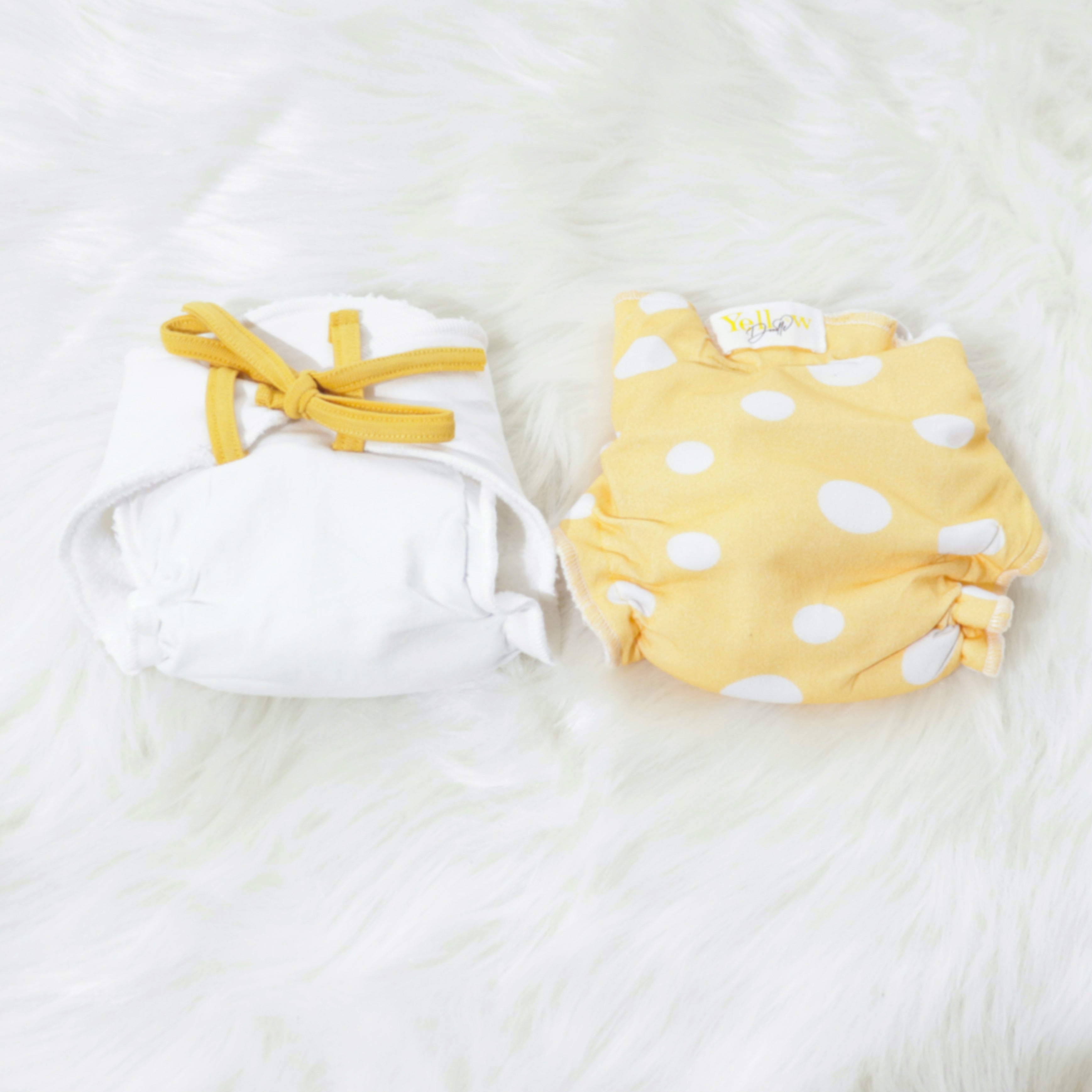 Cute Polka - Doodle Dry Nappies (Set of 2)