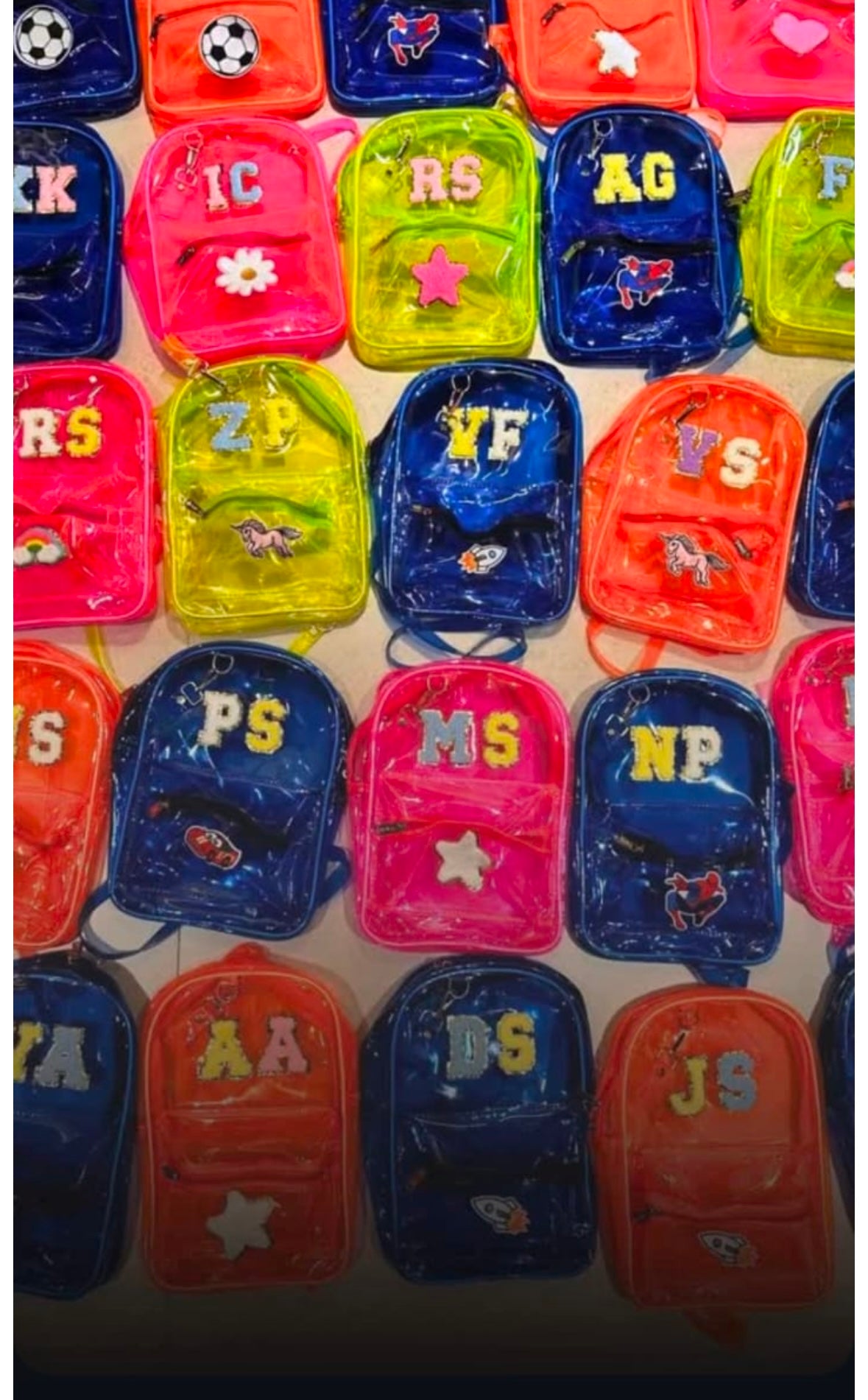 Personalised Jelly Backpack