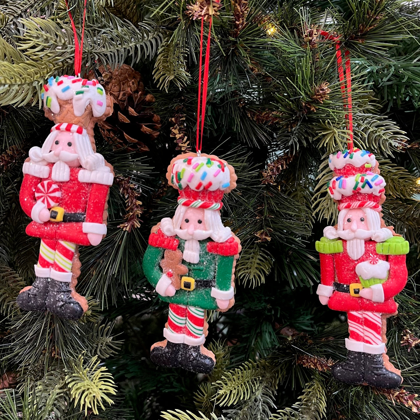 Candy crumble Nutcracker Ornaments (Set of 3)