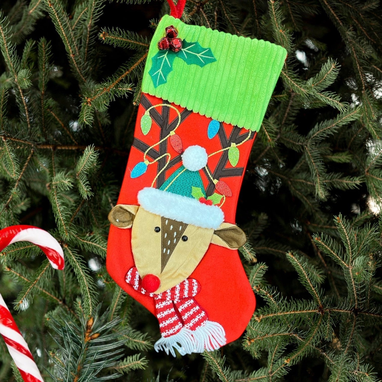 Luxury Mistletoe Stocking (Reindeer)