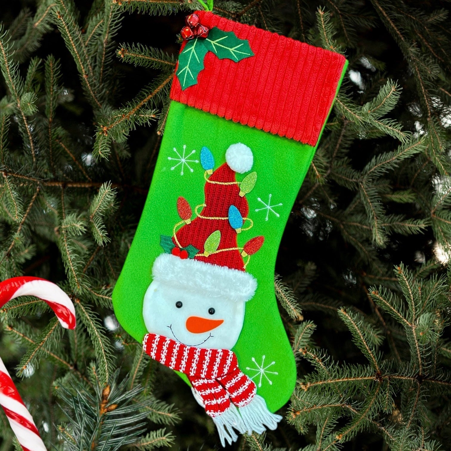 Luxury Mistletoe Stocking (Snowman)