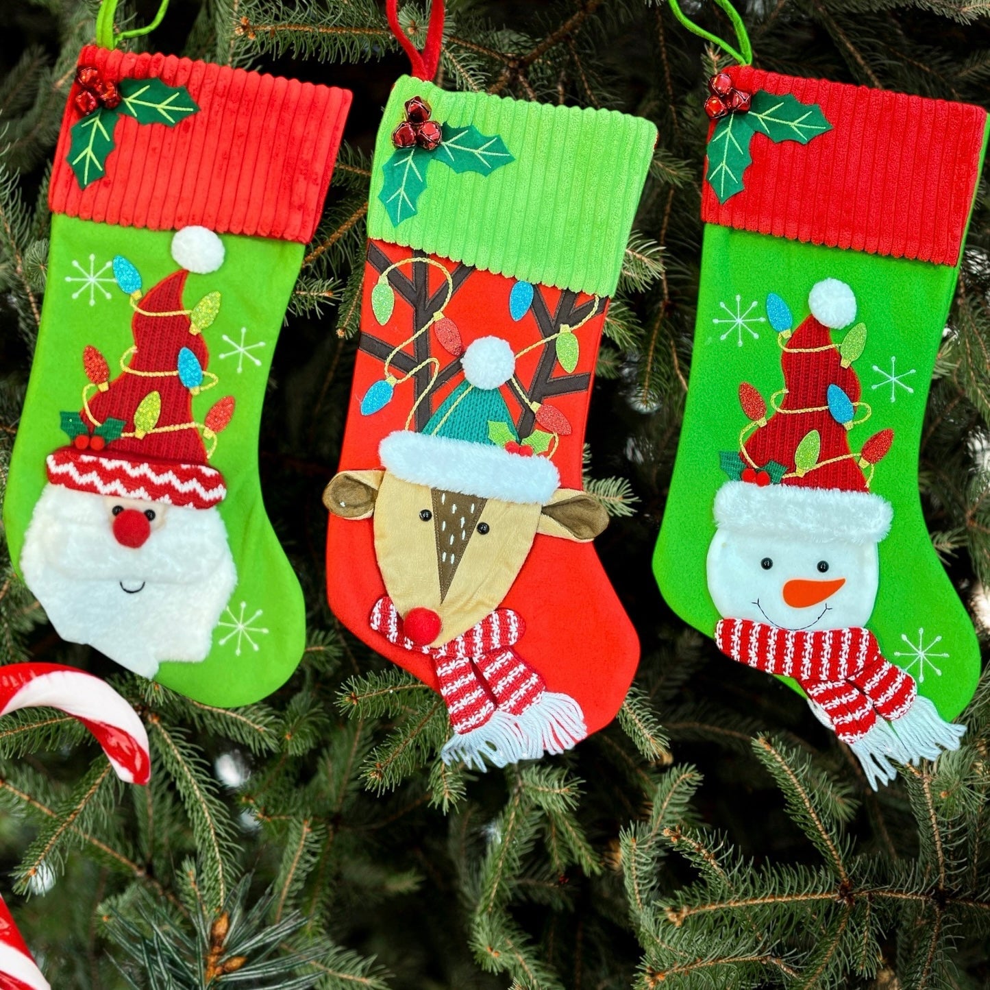 Luxury Mistletoe Stocking (Set of 3)