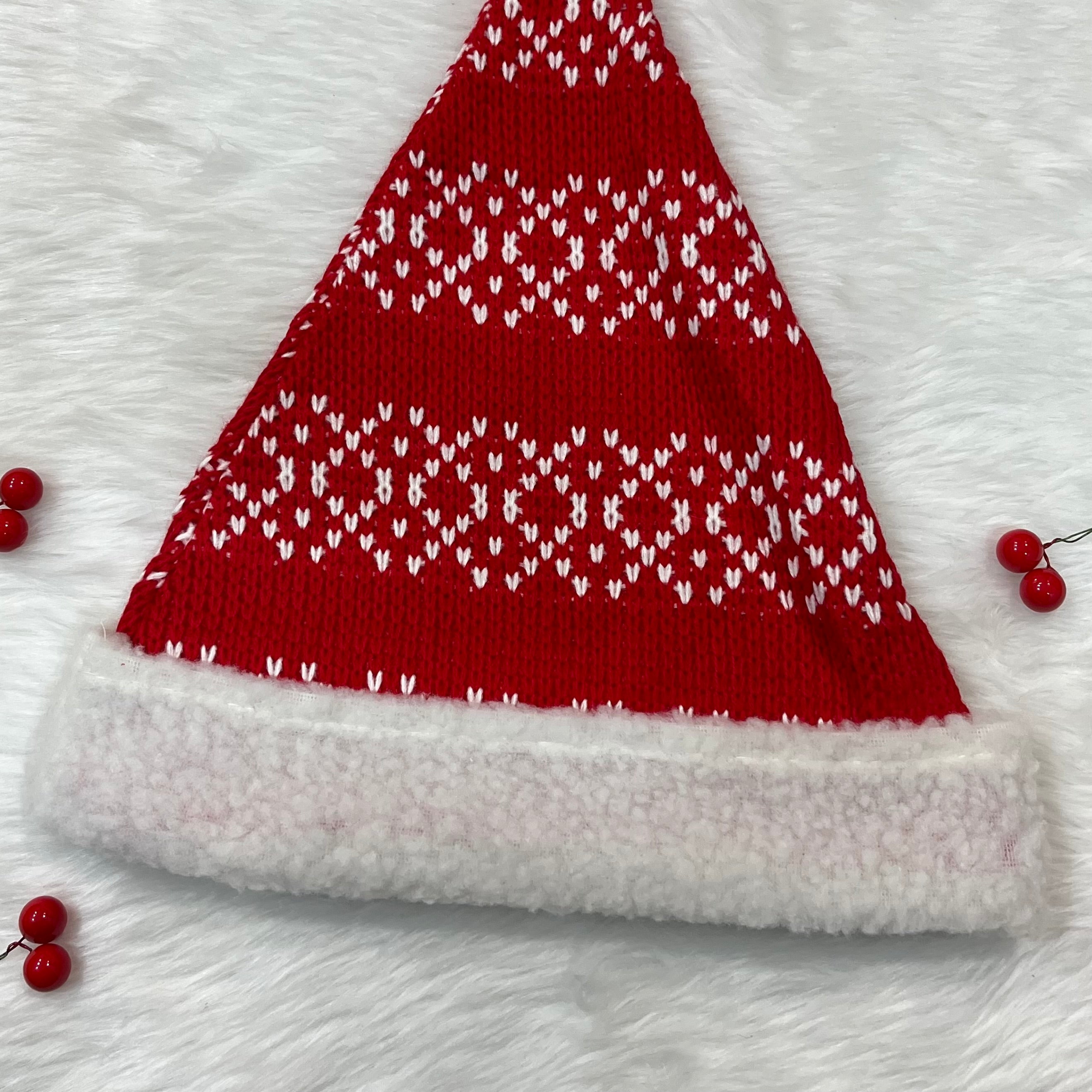 Personalised Classic Knit Santa Hat (Adults)