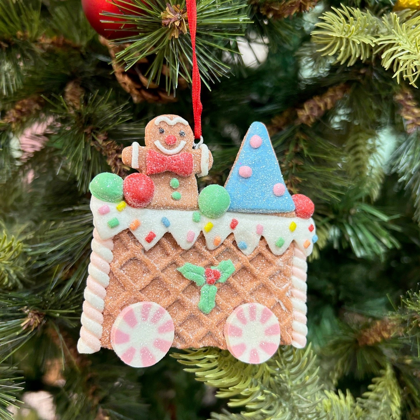 Gingerbread Train Adventure Ornaments (Set of 3)