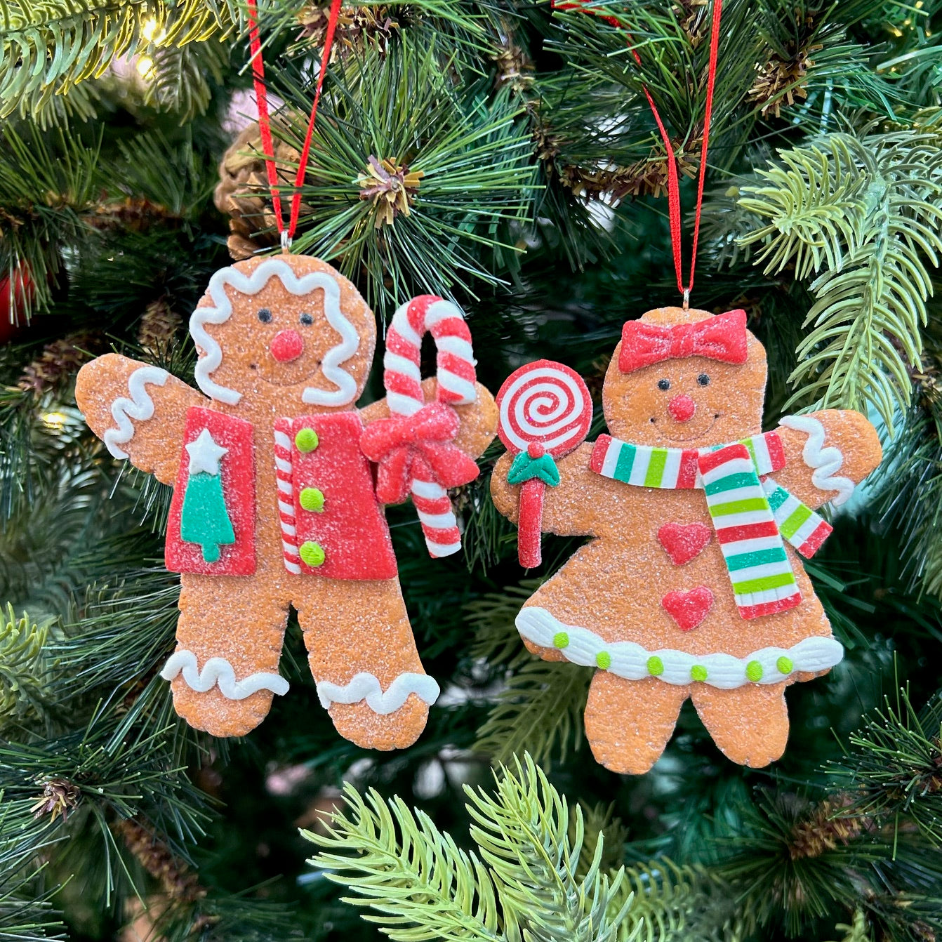 Gingerbread Cinnamon Sugar Ornaments (Set of 2)