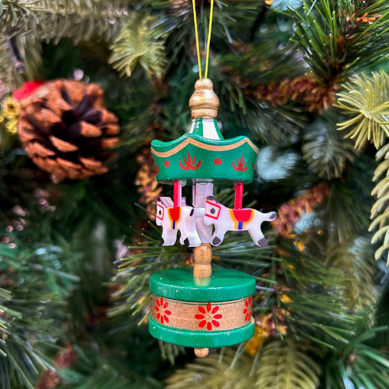 Whirlwind Wonder Carousel Ornaments (Set of 6)