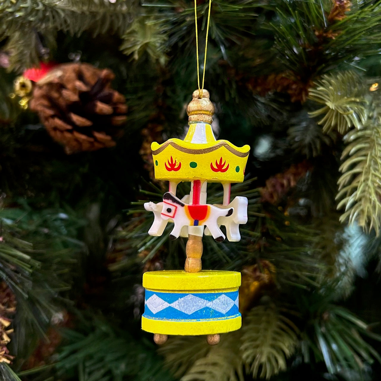 Whirlwind Wonder Carousel Ornaments (Set of 6)