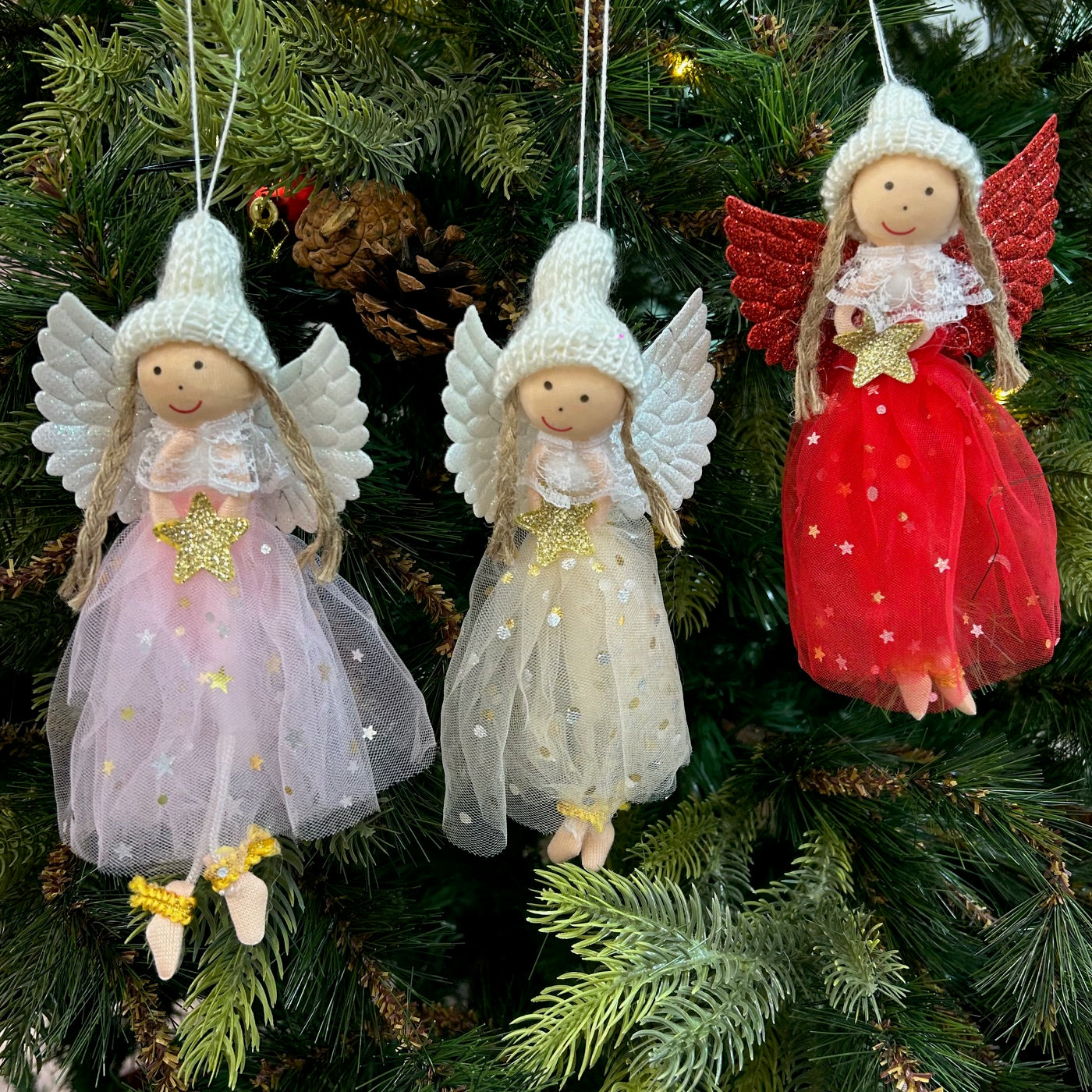 Angel Wings Ornaments (Set of 3)