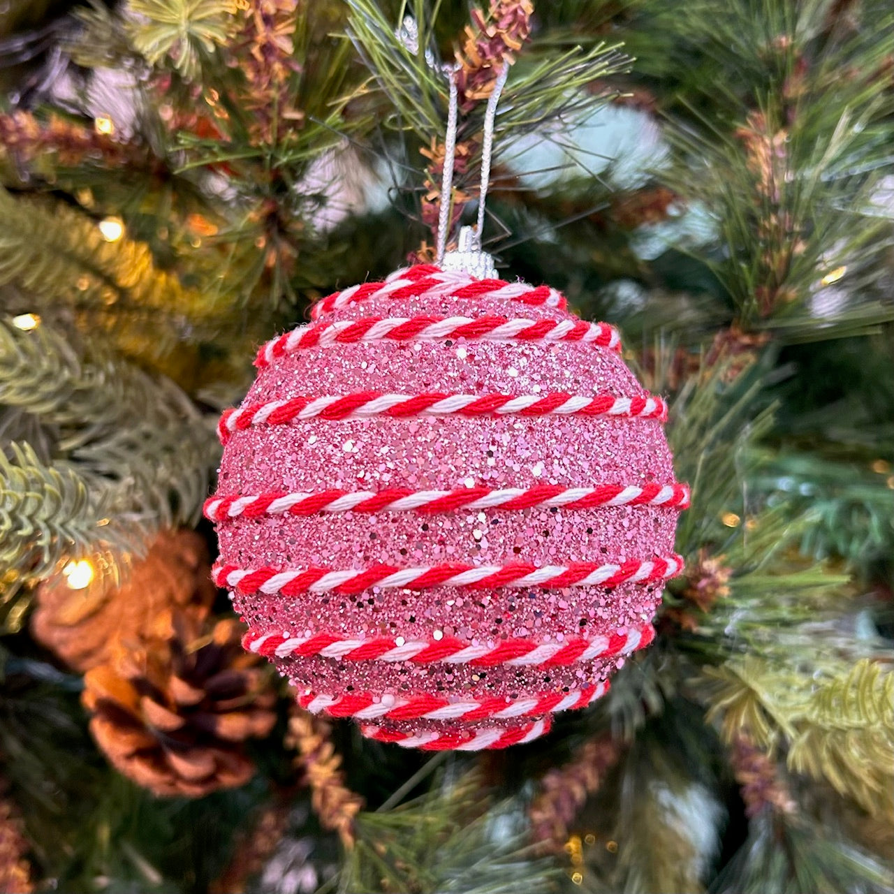 9PCs Shimmer / Embellished Baubles Set