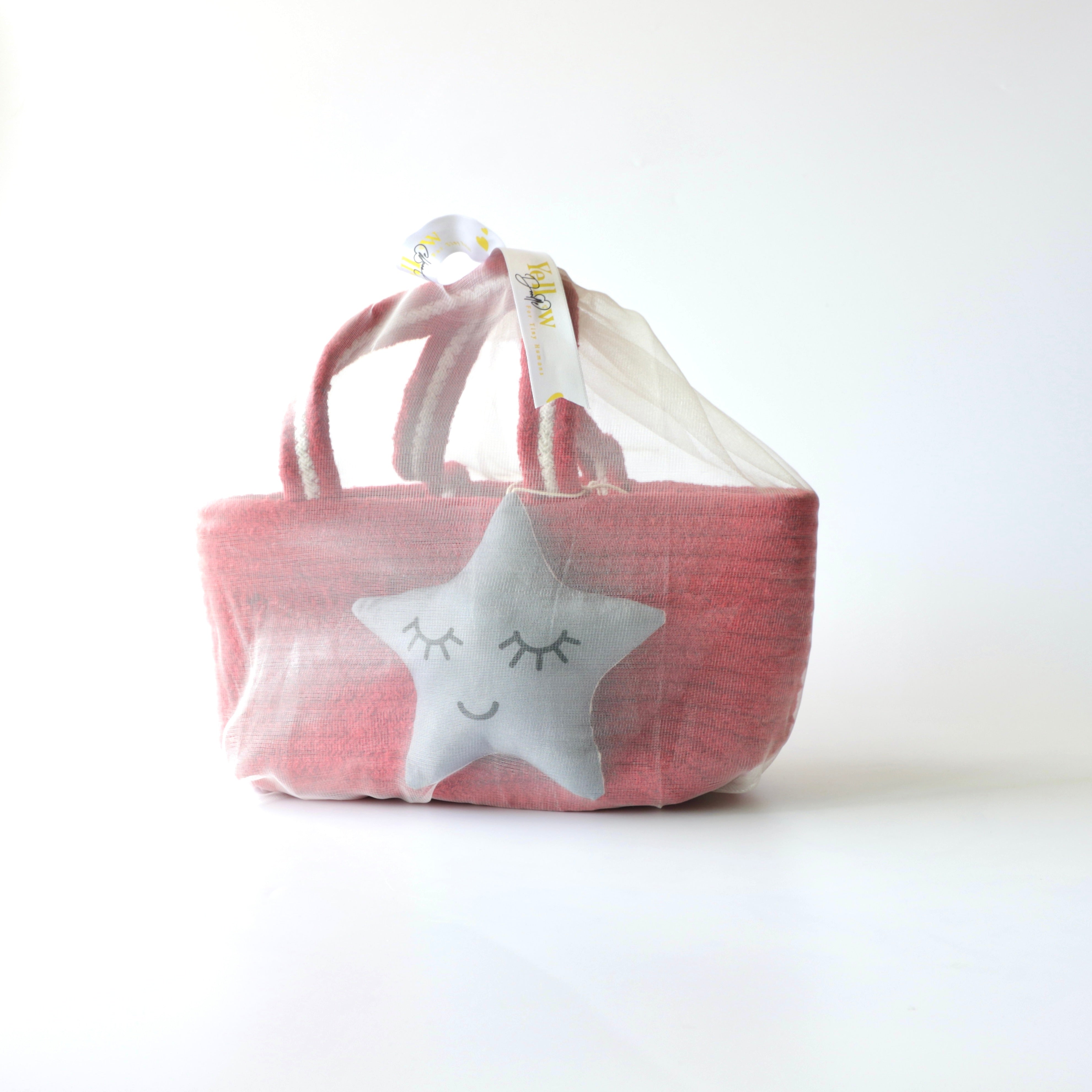 Multipurpose Storage & Gift Basket - Red (Star)