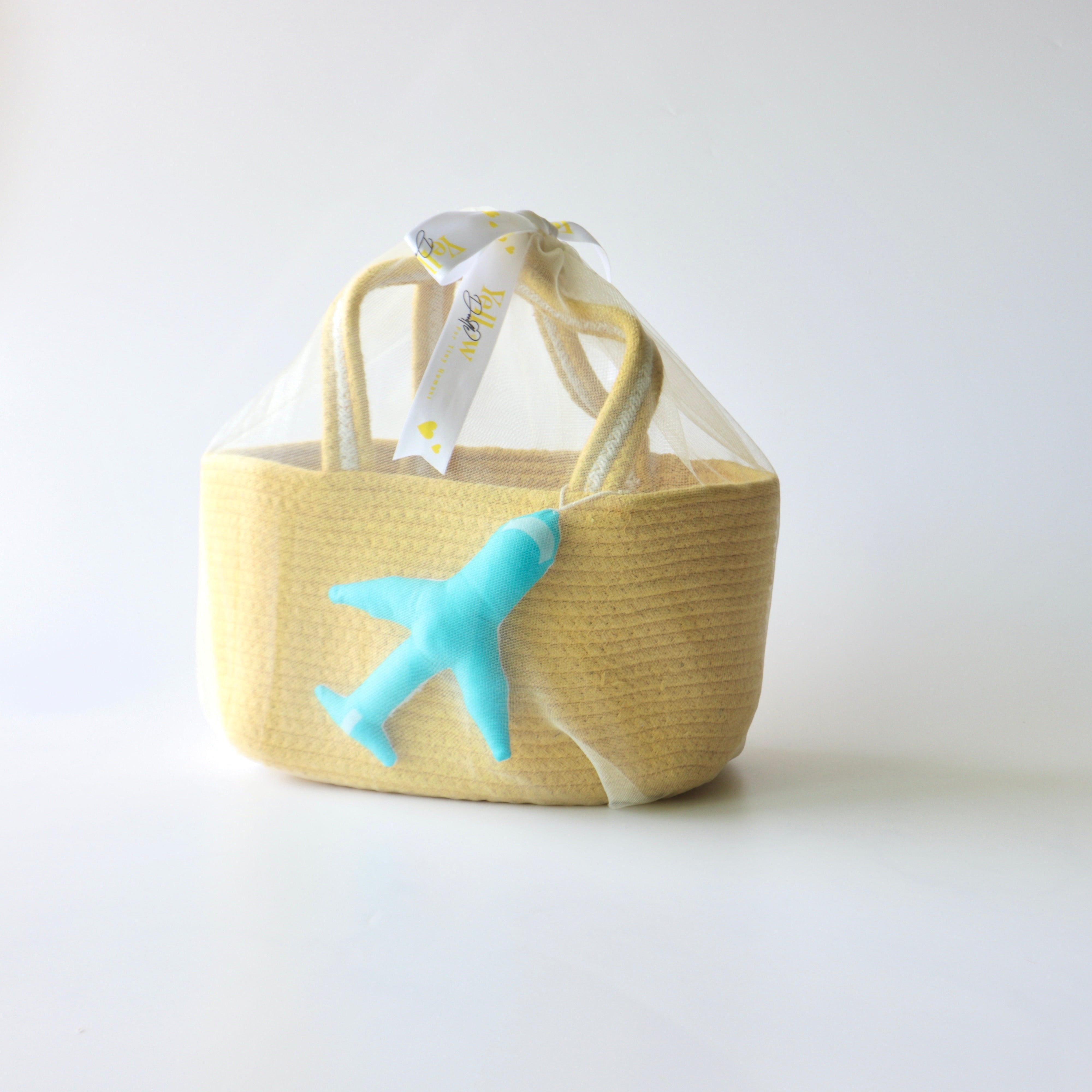 Multipurpose Storage & Gift Basket - Yellow (Plane)