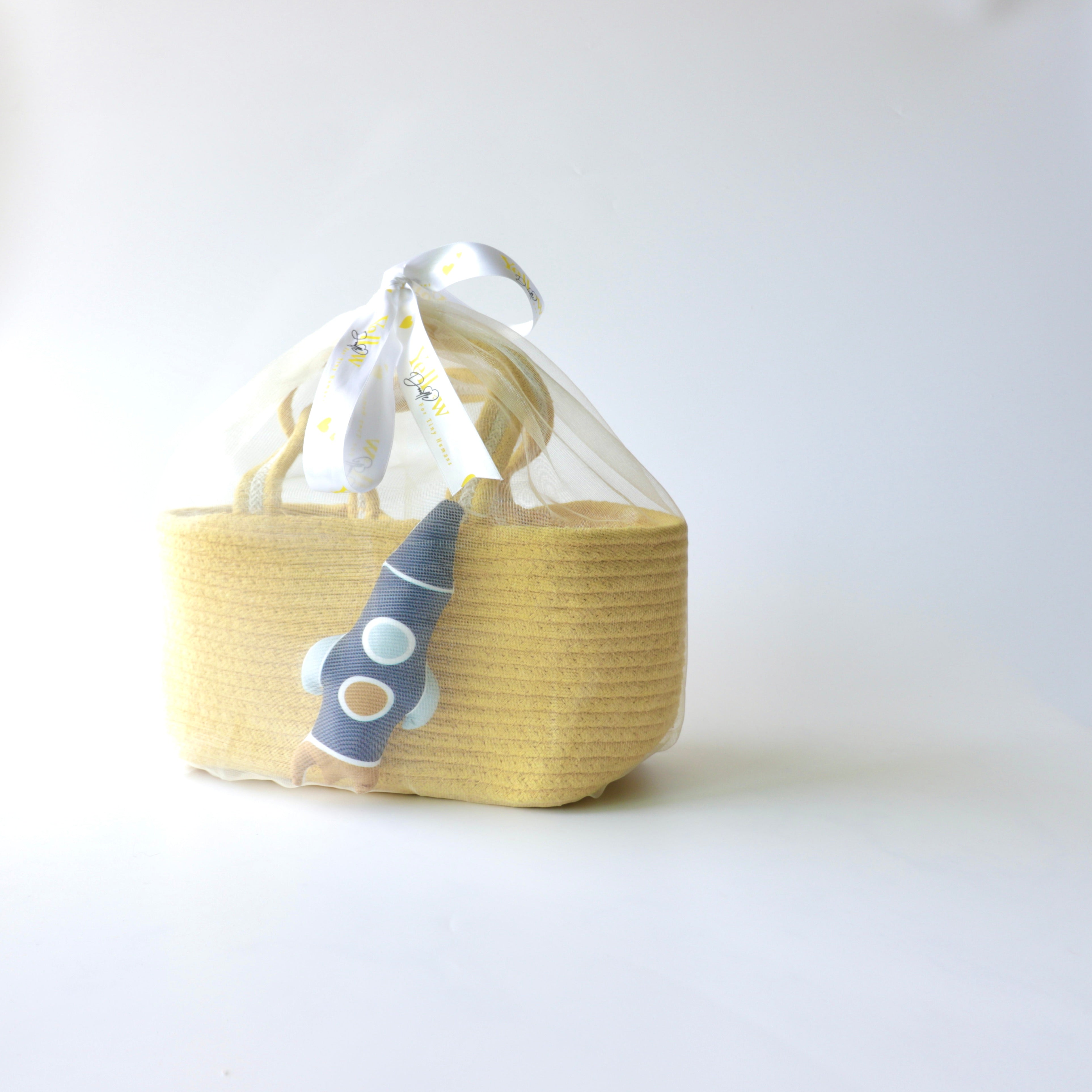 Multipurpose Storage & Gift Basket - Yellow (Rocket)