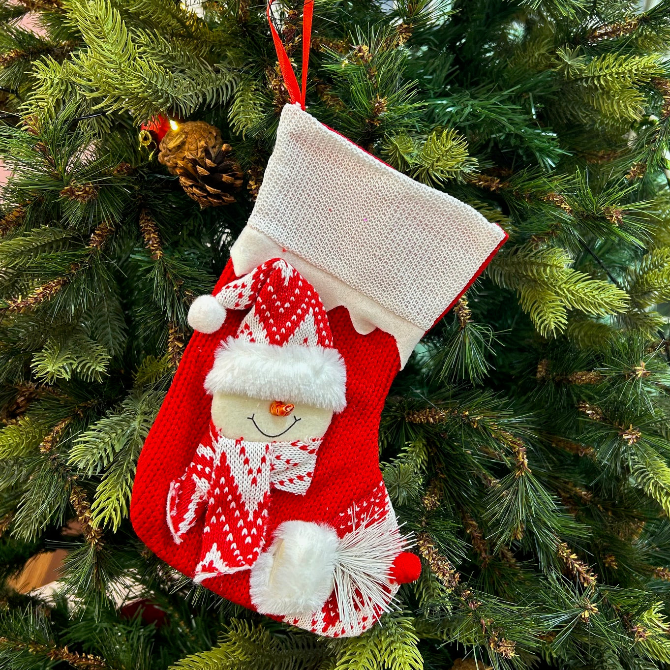 Crochet Comfort Mini Stocking (Snowman)