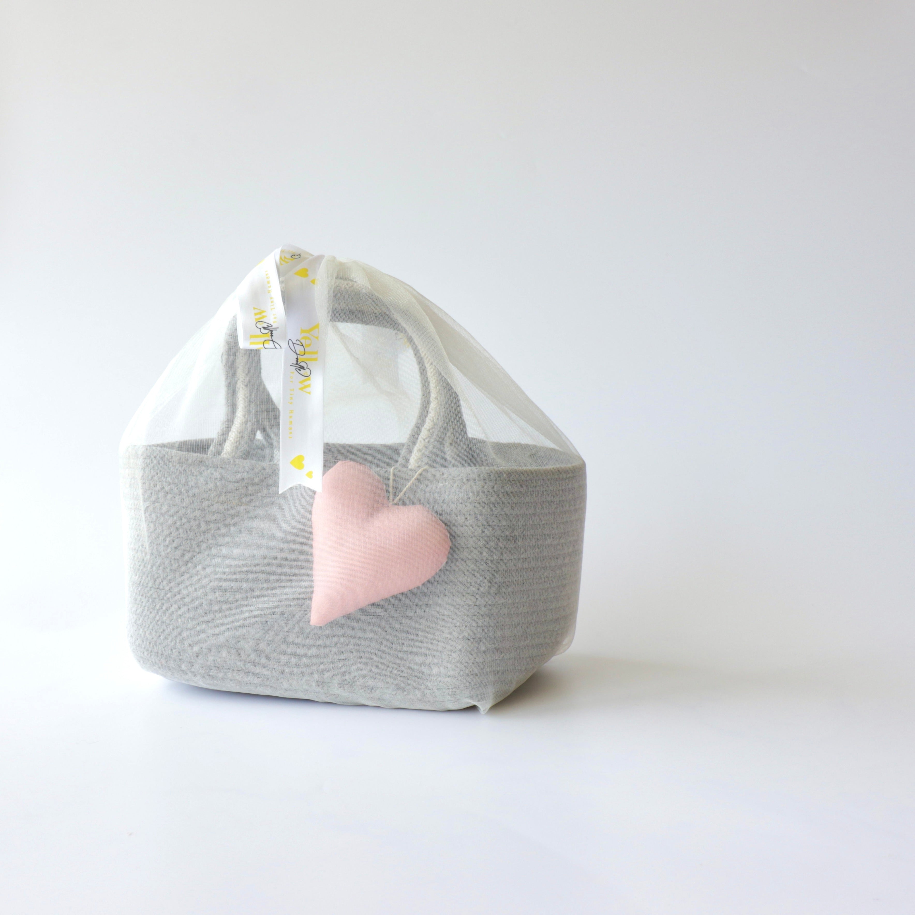 Cutie Stationary Gift Basket (Grey)