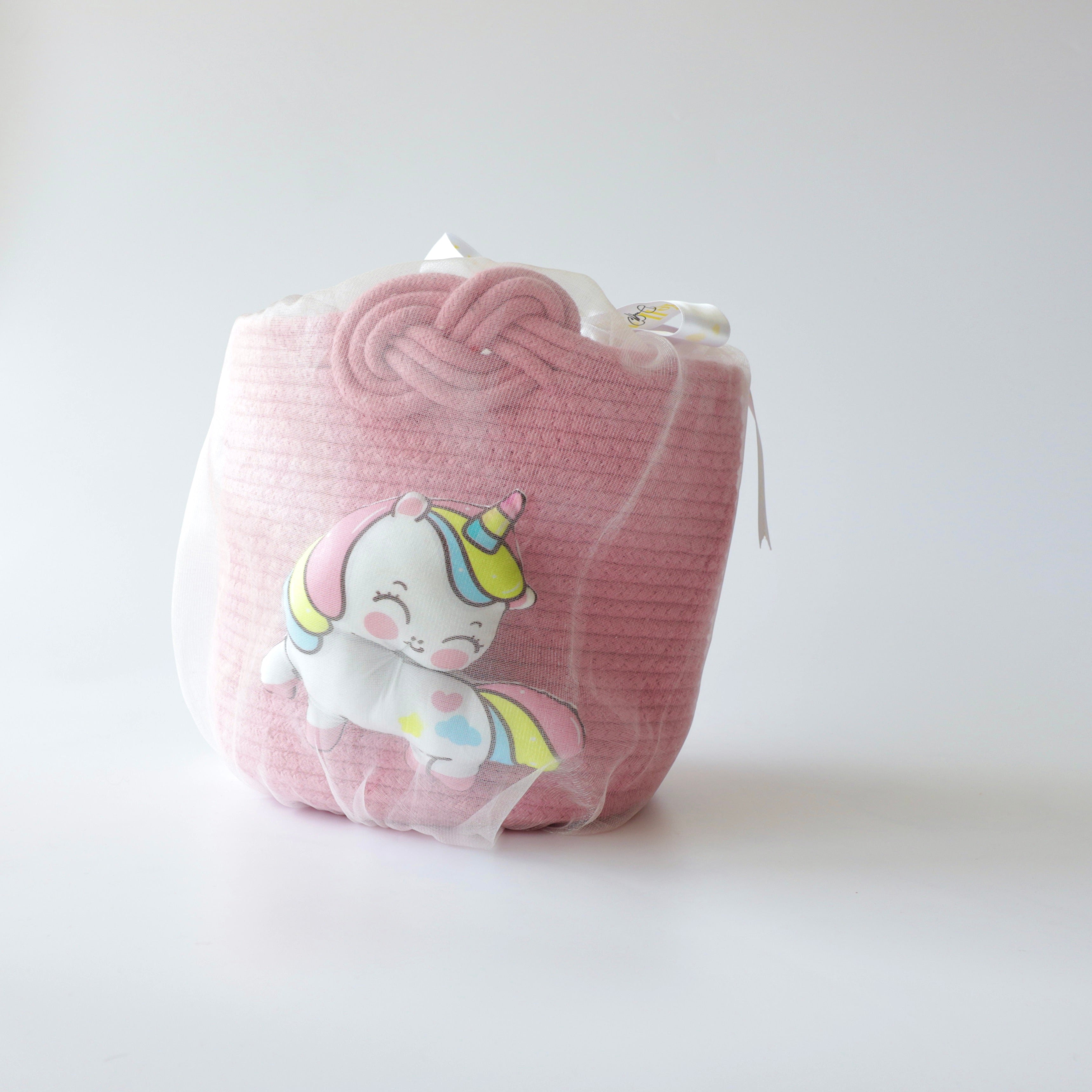 Multipurpose Storage Knotted Basket - Pink (Unicorn)