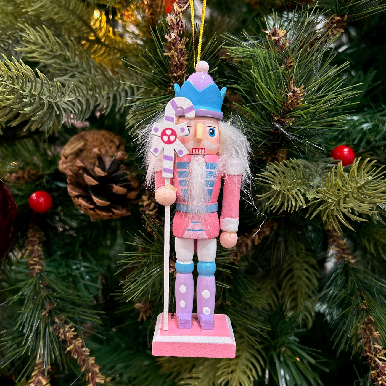 Blushy Nutcracker Ornaments (Set of 4)