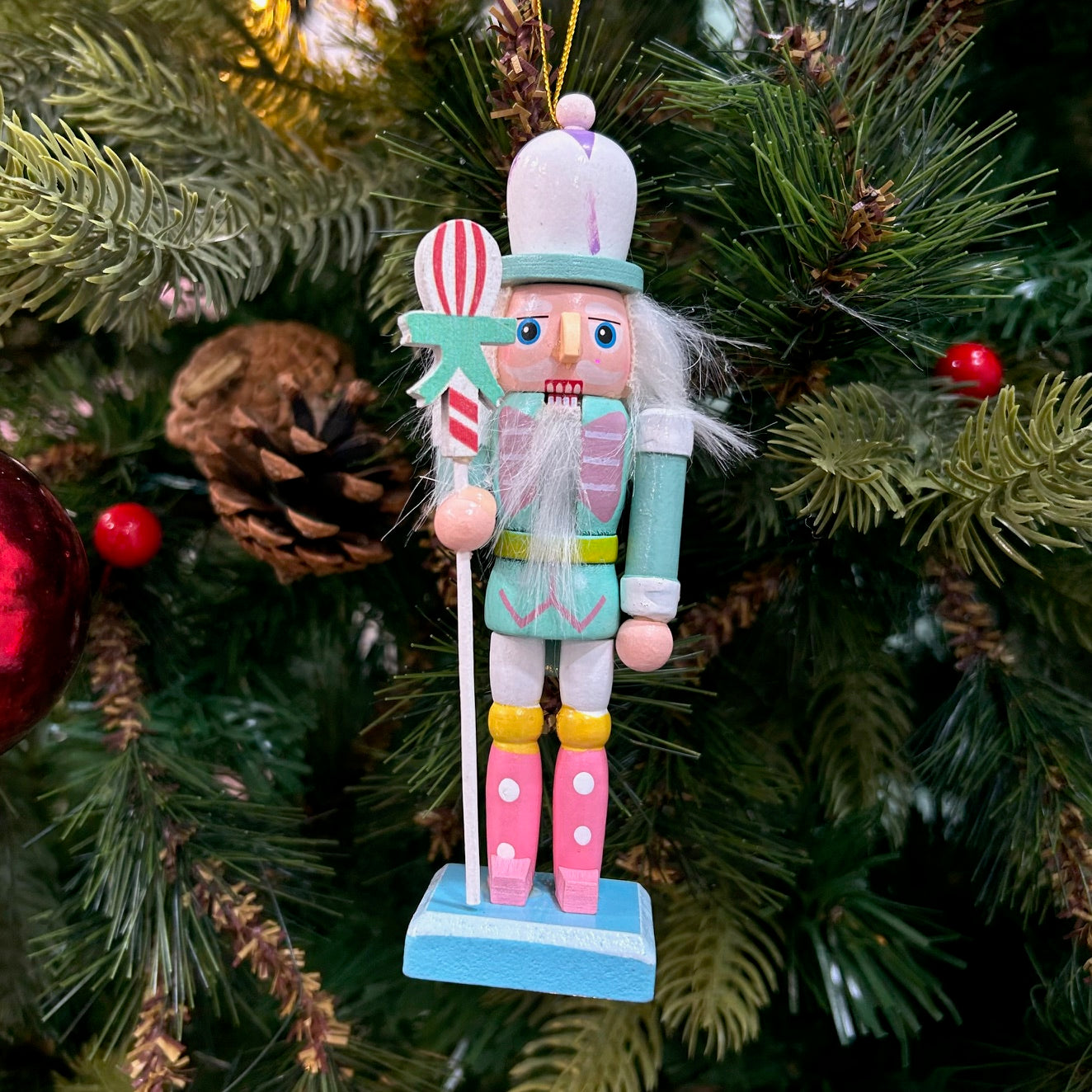 Blushy Nutcracker Ornaments (Set of 4)