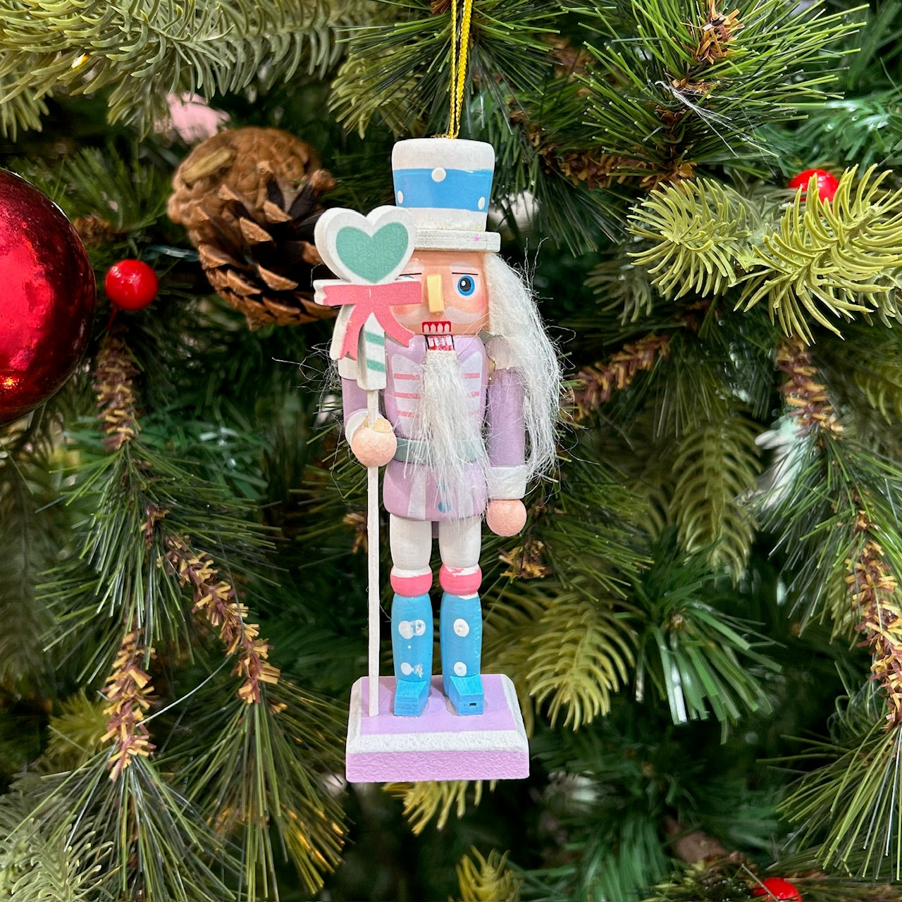 Blushy Nutcracker Ornaments (Set of 4)