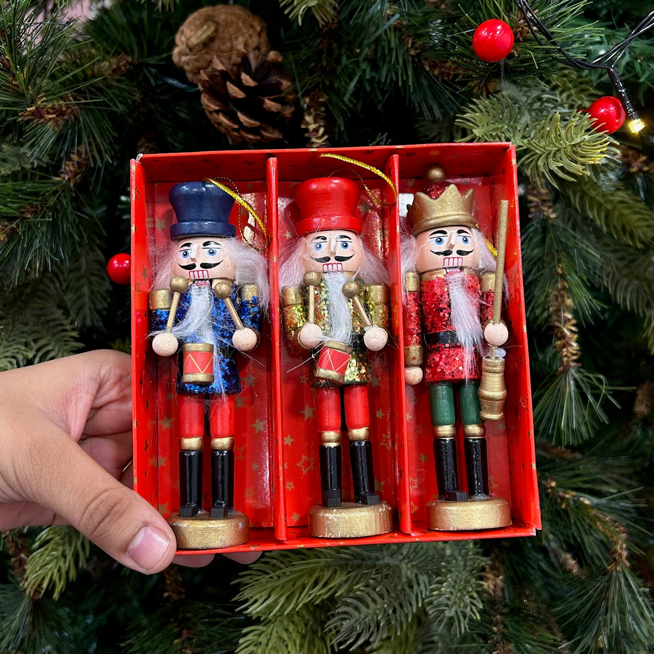 Symphony Nutcracker Ornaments (Set of 3) - MUMBAI DELIVERY ONLY BY XMAS