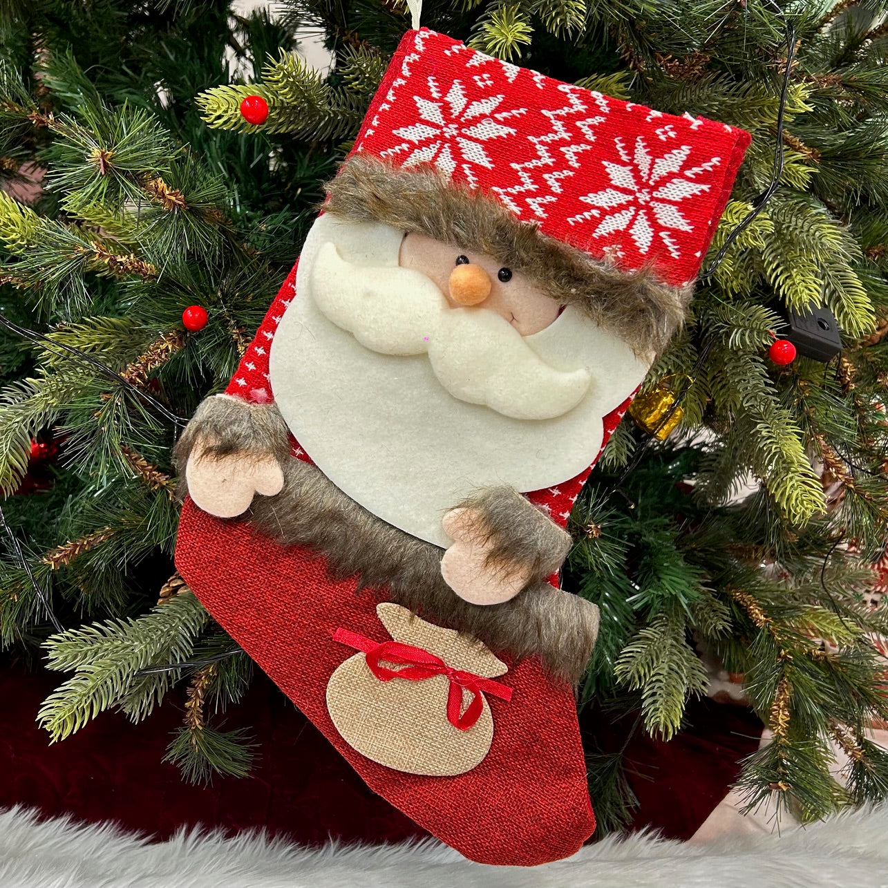 Jolly Joy Stocking (Santa)