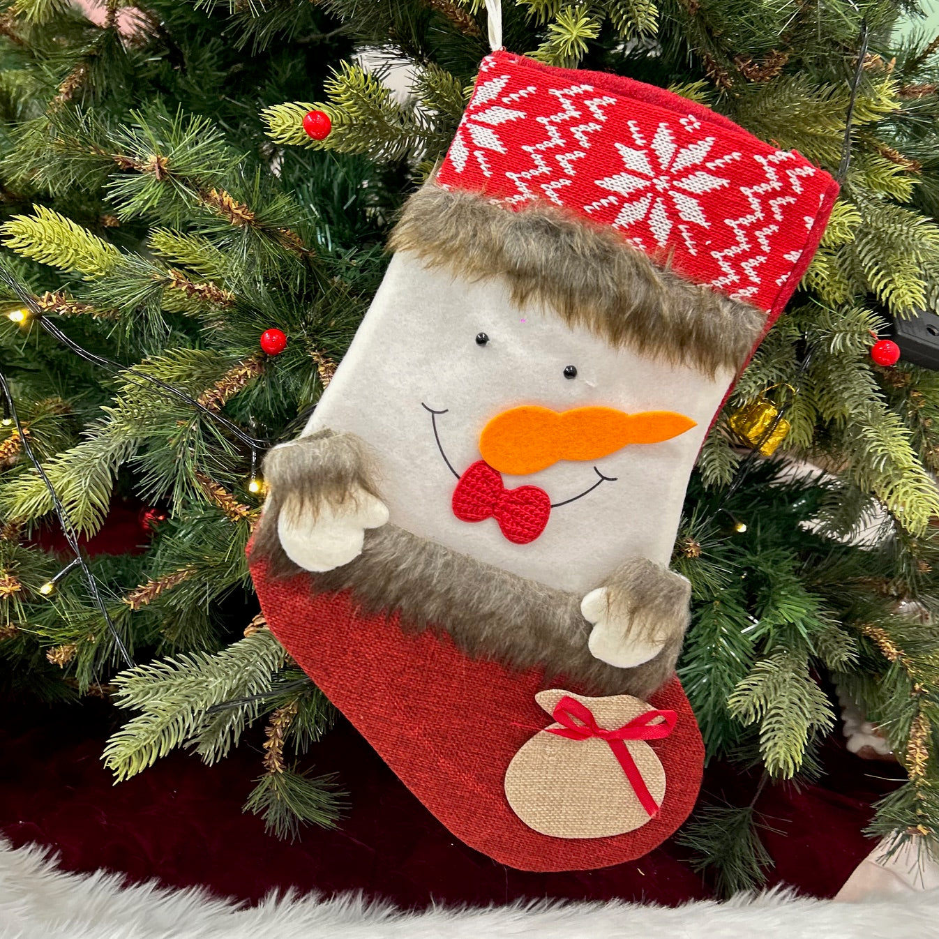 Jolly Joy Stocking (Snowman)