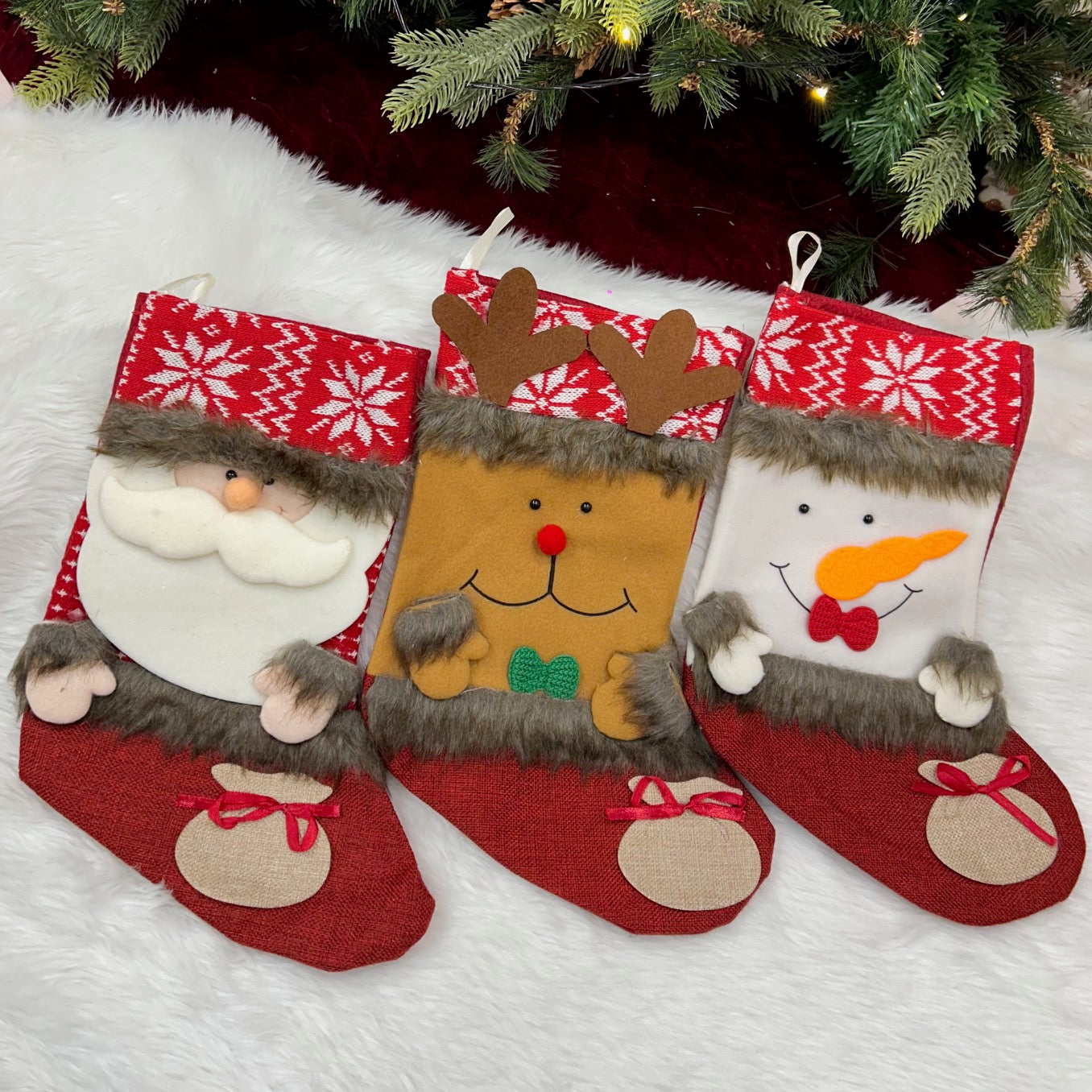 Jolly Joy Stocking (Set of 3)