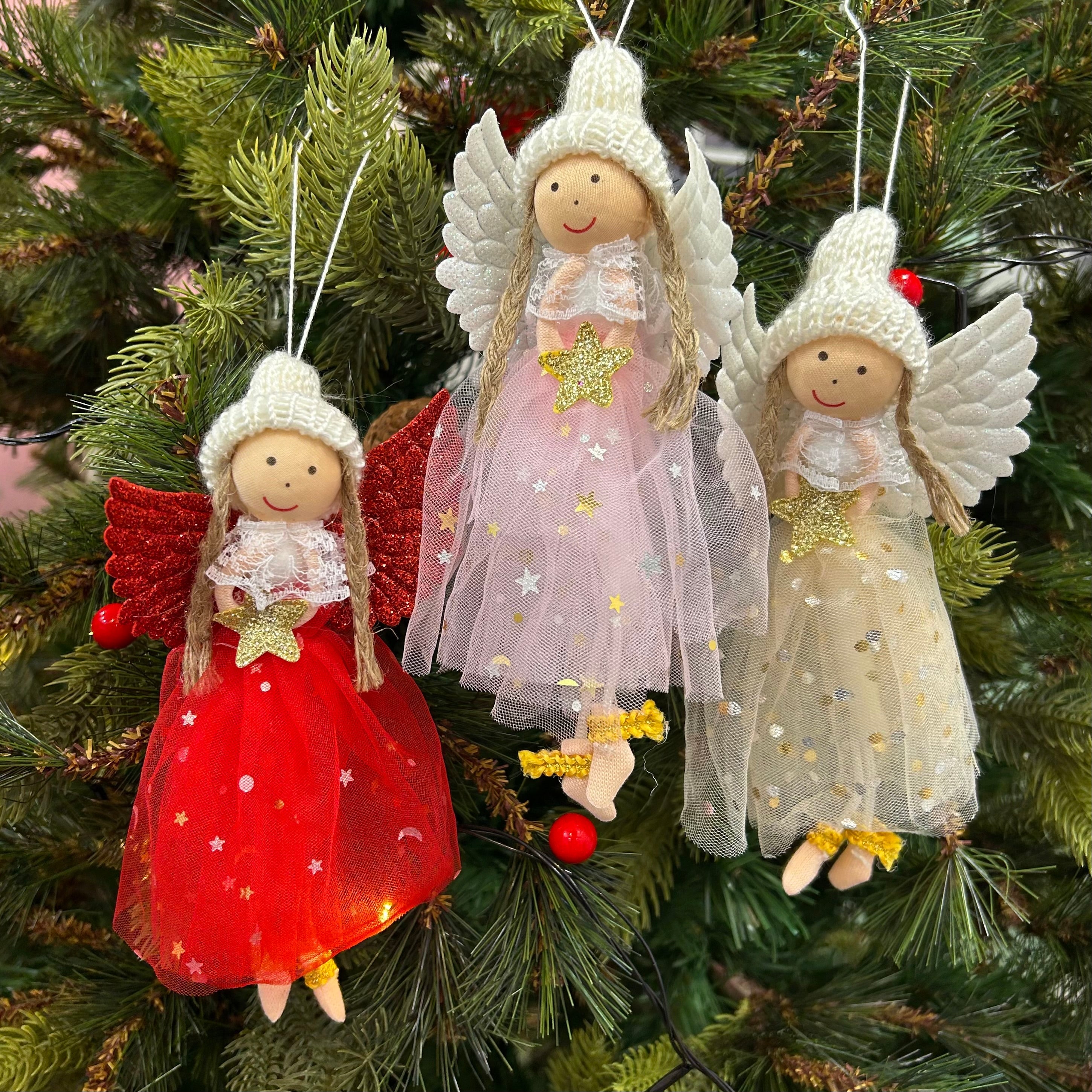 Angel Wings Ornaments (Set of 3)