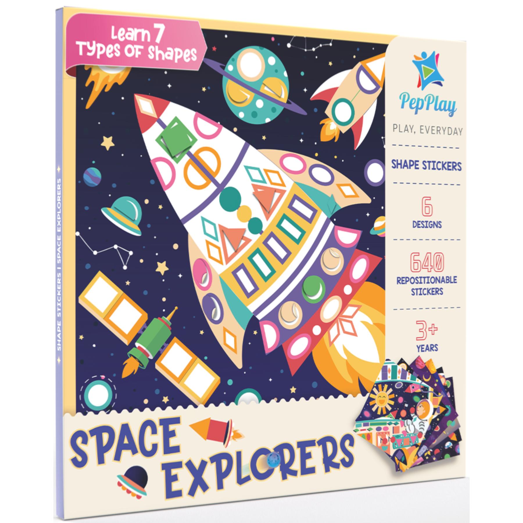 Pepplay Shape Stickers - Space Explorers