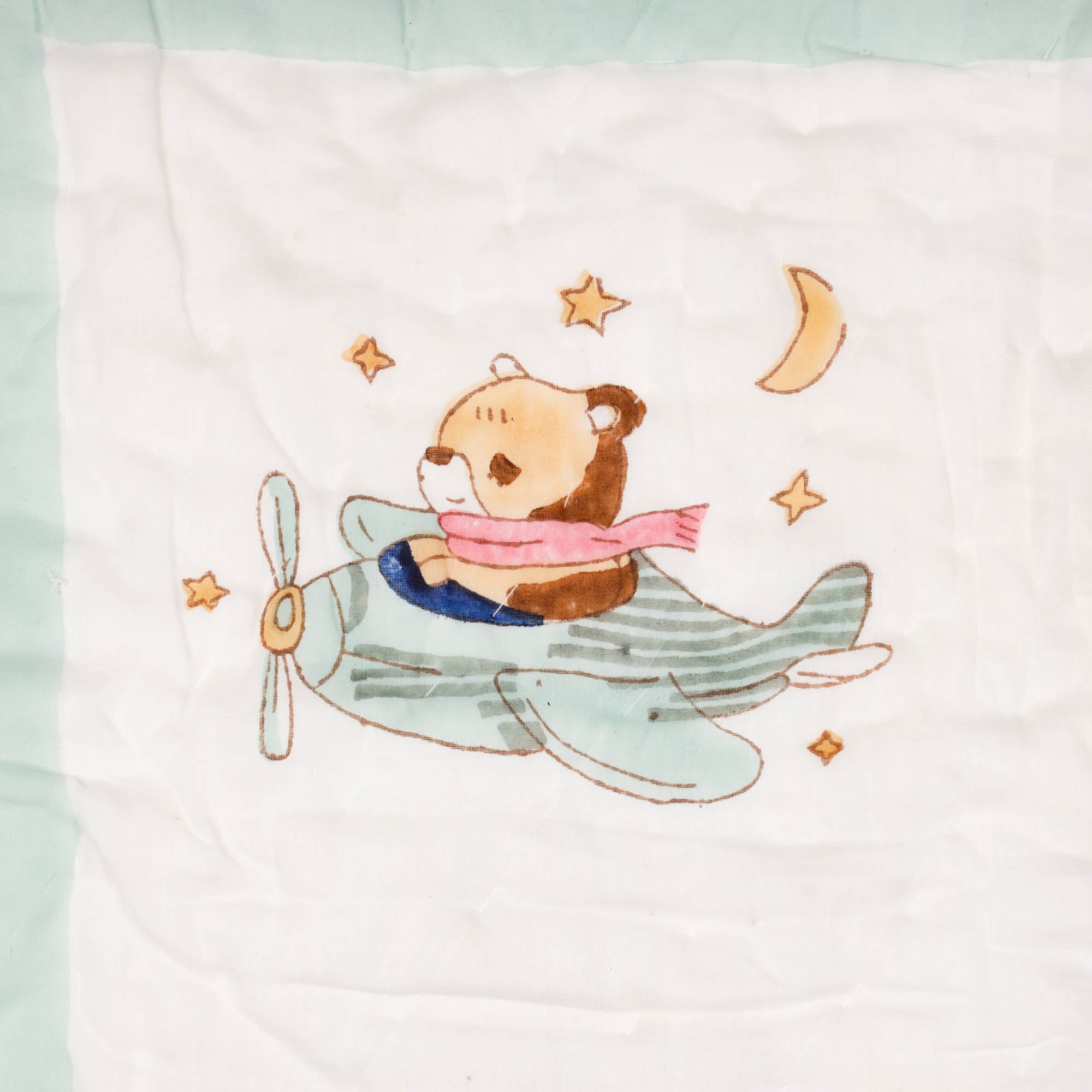 Kicks & Crawl - Bears And Stars Quilted Thick Blanket