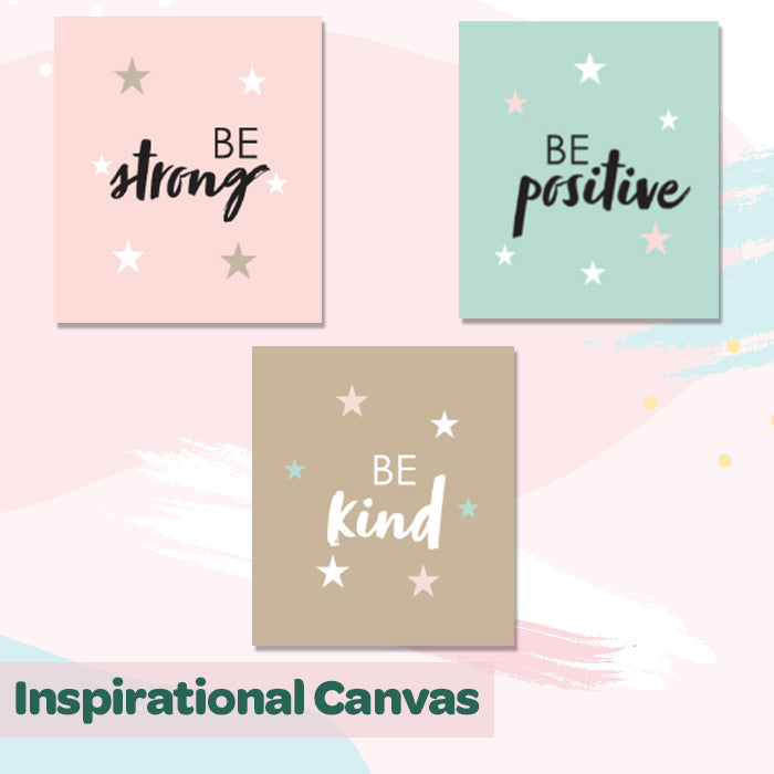 Inspirational Canvas For Wall (Set of 3)