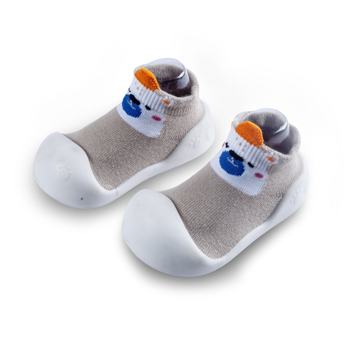 Newborn Anti-Skid Rubber Sole Slip-On Shoes Teddy - Beige - Baby Moo