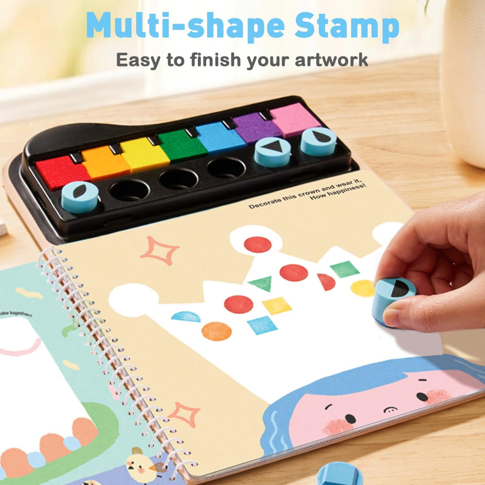 Jar Melo Finger Painting Stamp Fun Book-Arts & Crafts-Jarmelo-Toycra