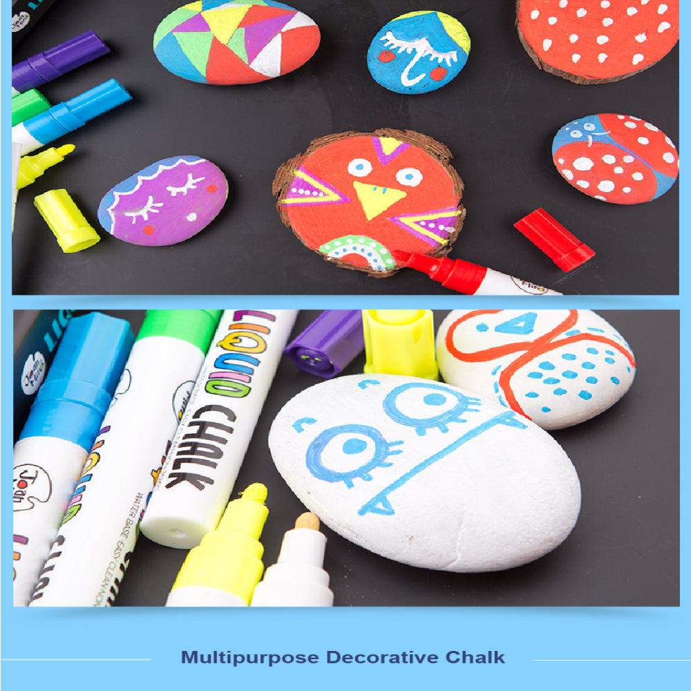 Jar Melo Liquid Chalk Markers -6 Colors-Arts & Crafts-Jarmelo-Toycra